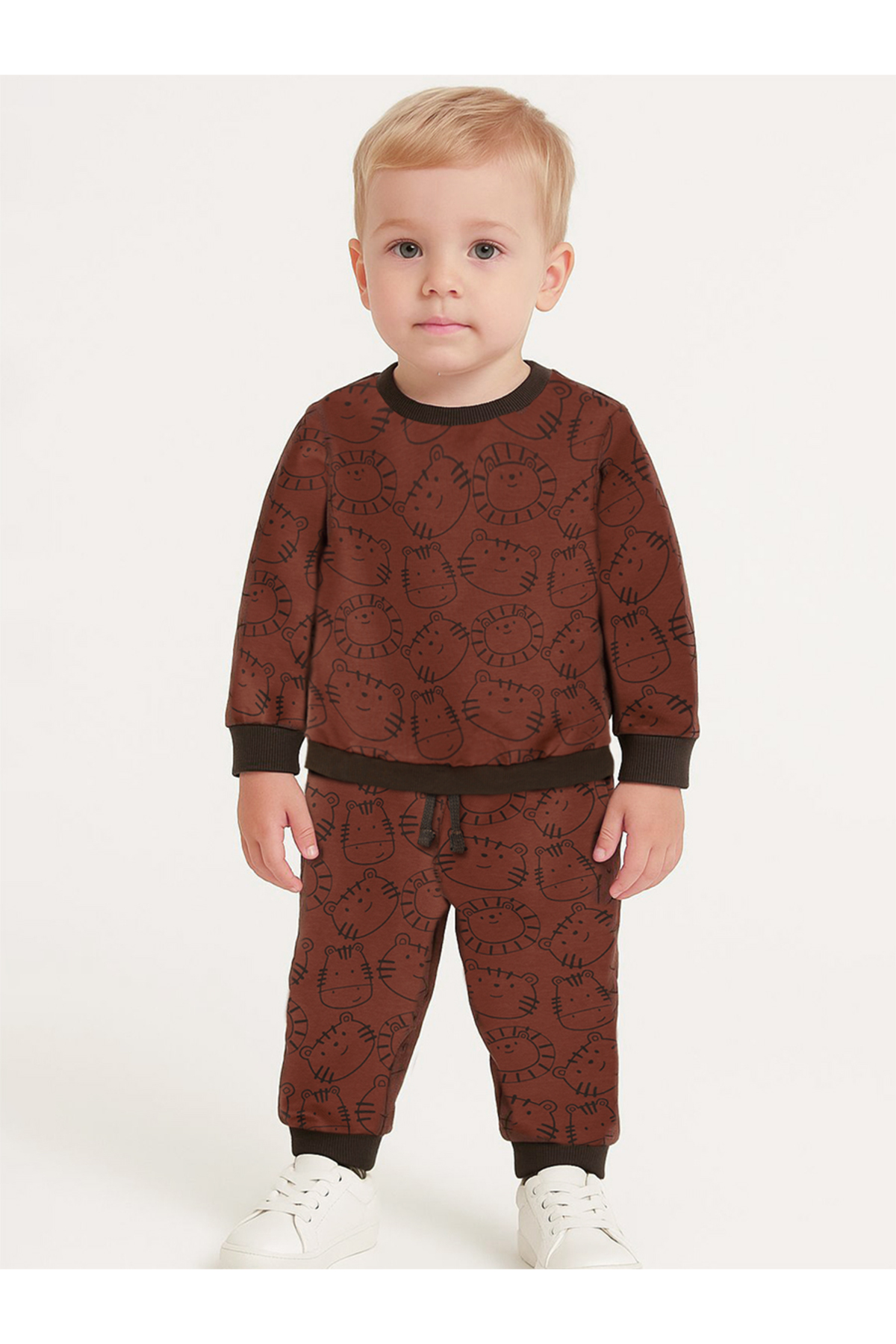 Denokids Braunes Trainingsanzug-set Für Babys Mit Tieren für Herren - 18–24 Monate