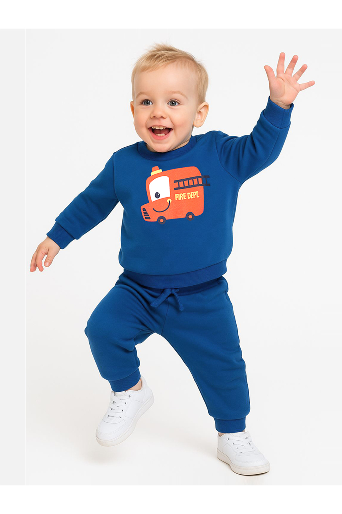 Denokids Marineblaues Feuerwehr-trainingsanzug-set Für Babys für Herren - 6–12 Monate