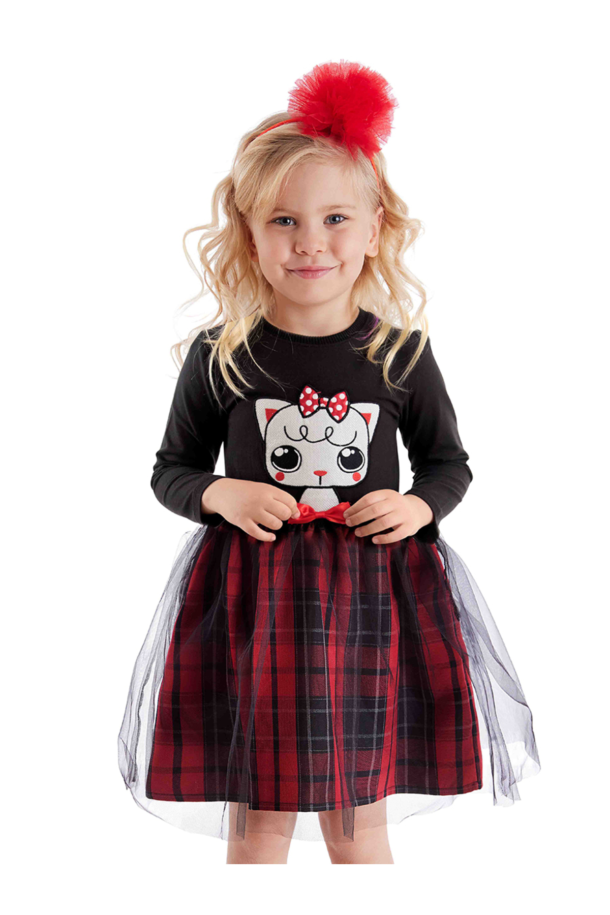 Denokids Schwarzes Kokoş Kitten Plaid Mädchen-tüll-tutu-flauschiges Abendkleid für Damen - 5 Jahre alt