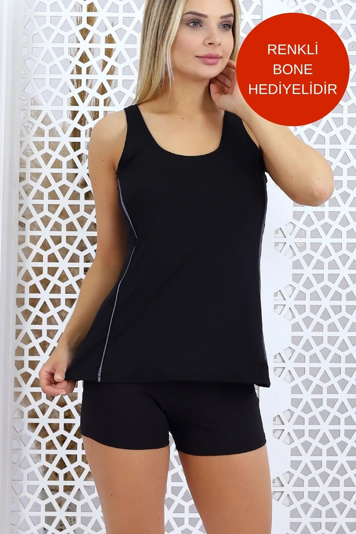 Aykum Mayo Tankini Mit Flexiblen Lycra-shorts – Gefütterter Stoff für Damen - 38