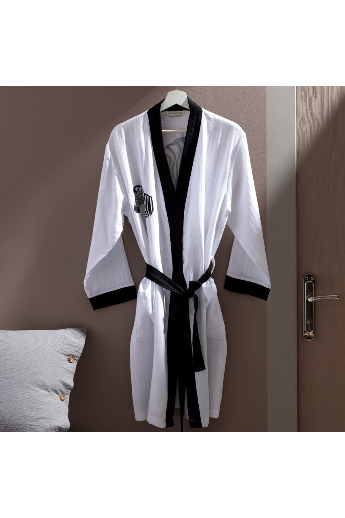 Madame Coco Zelda Musselin-bademantel für Damen - L/XL