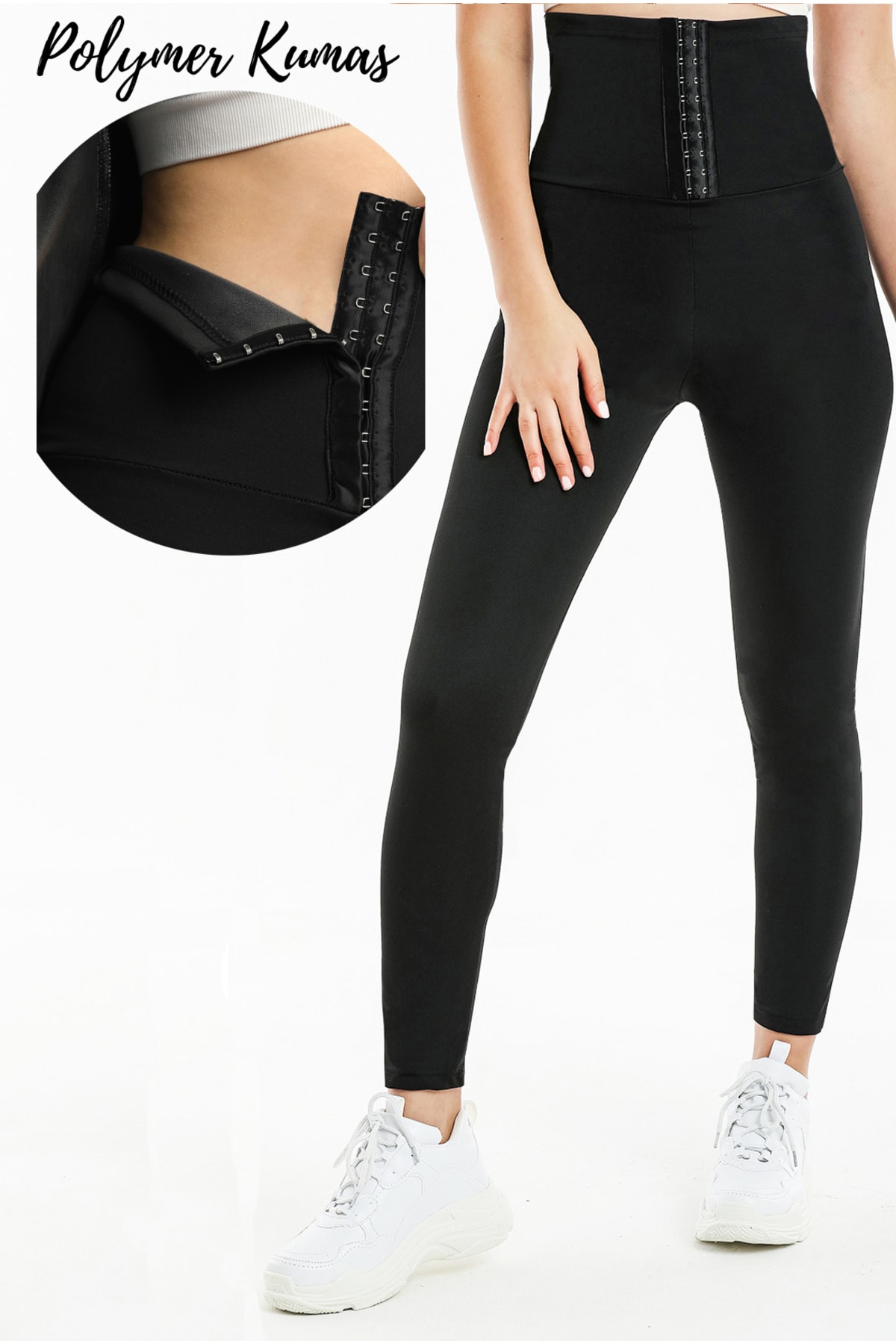 baruccafashion Thermal-sauna-korsett-leggings Mit Agraf/schnalle für Damen - S