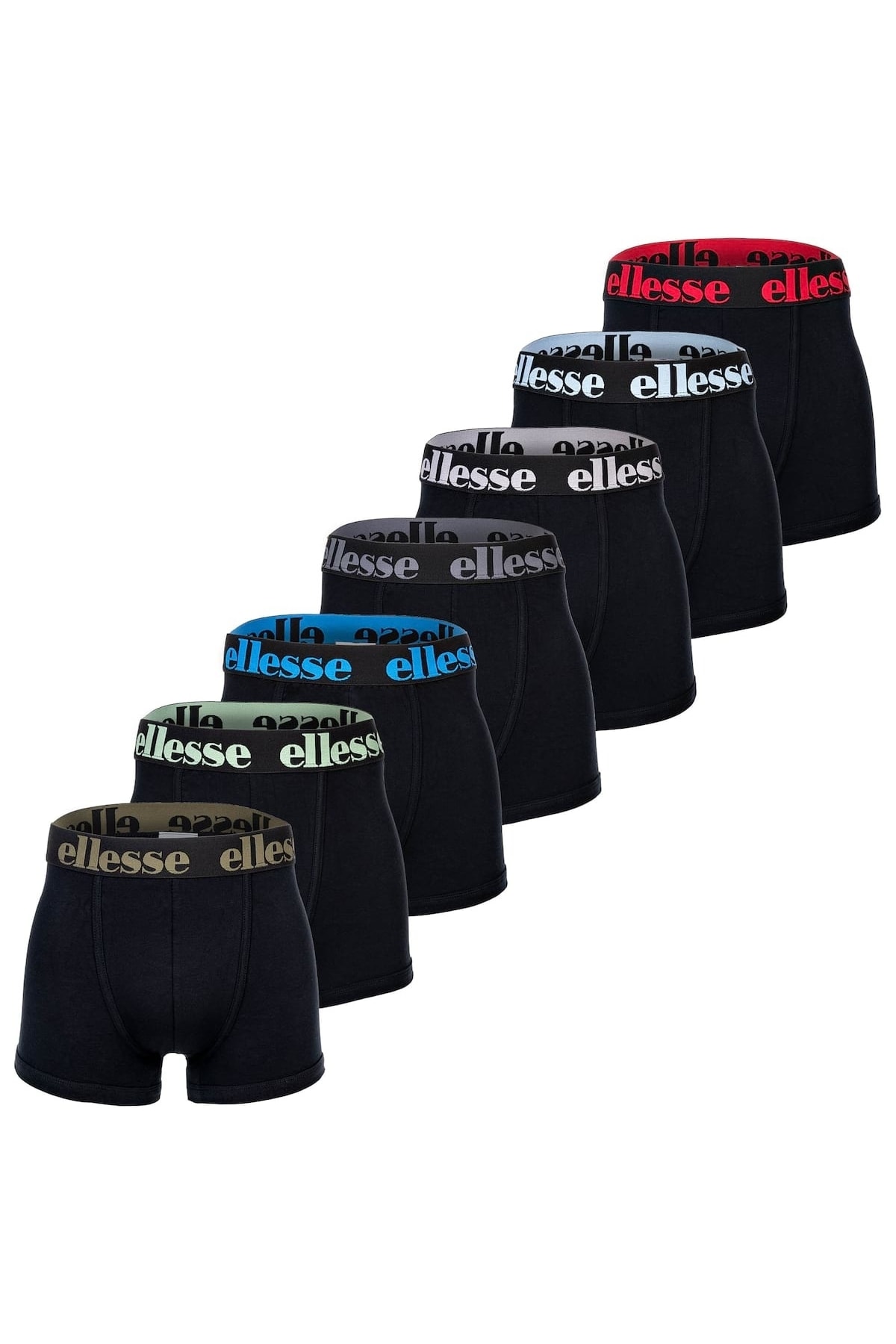 Ellesse Boxershorts, 7er Pack Yema 7 Pack Boxershorts, Logo, Baumwollstretch für Herren - L