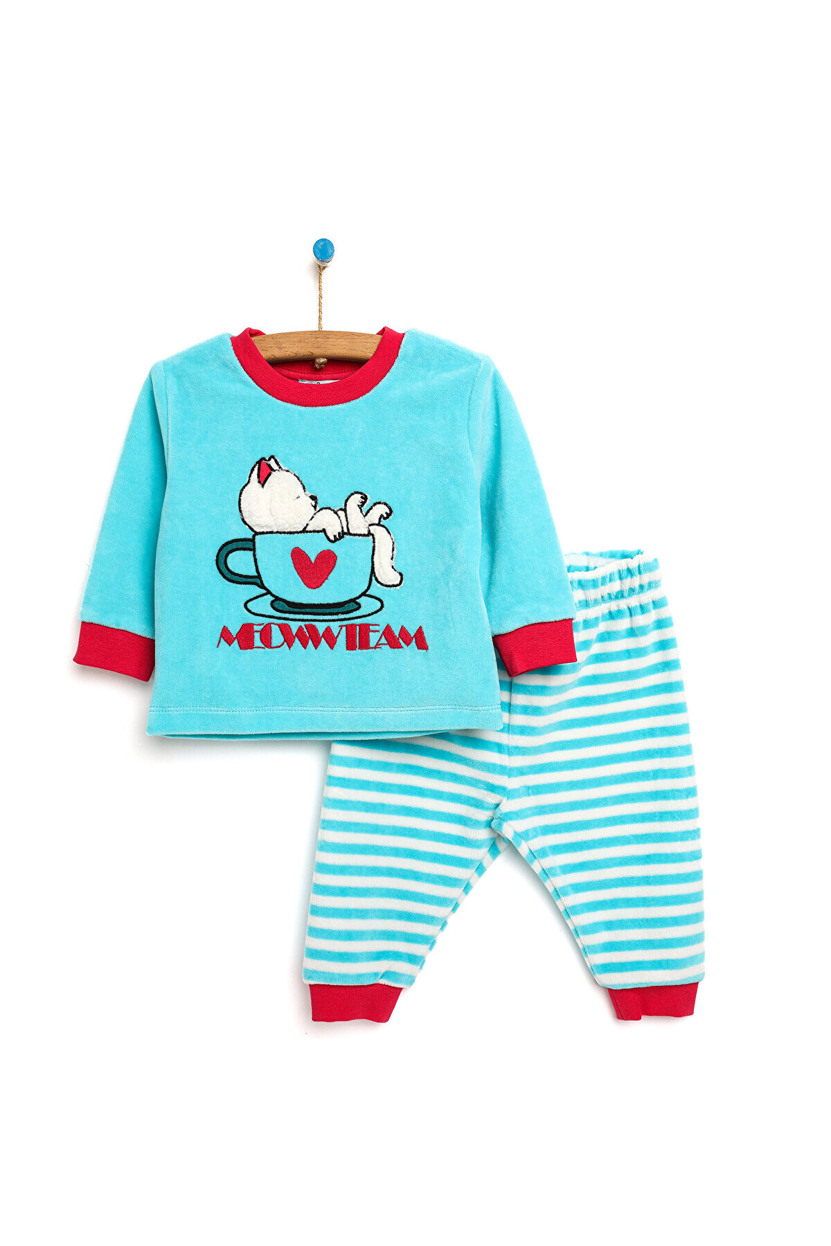 ebebek Hello Baby Hellobaby Samt-pyjama-set. Samt-pyjama-set Für Babys für Damen - 5 Jahre alt