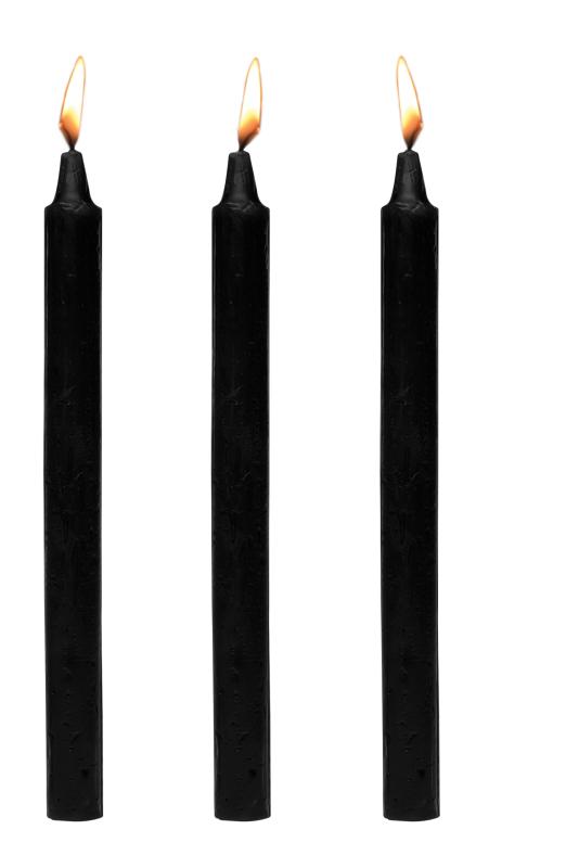 XR Brands - Dark Drippers Fetisch-Tropfkerzen - Schwarz