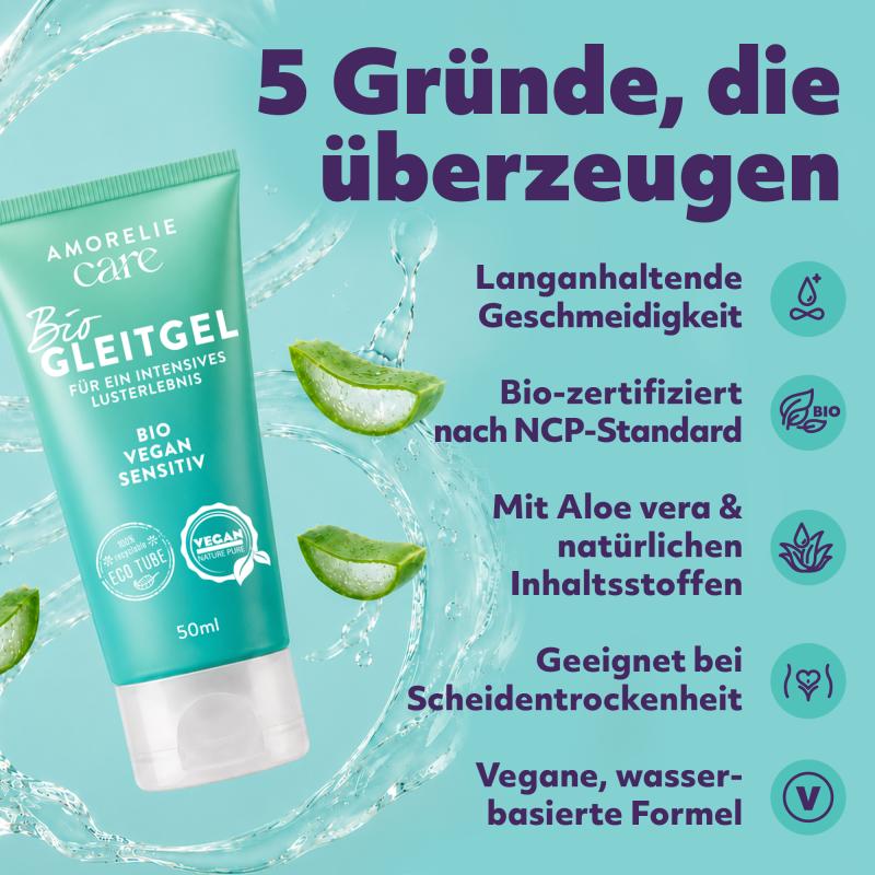 AMORELIE Care »Bio-Gleitgel Sensitiv« – 100 ml