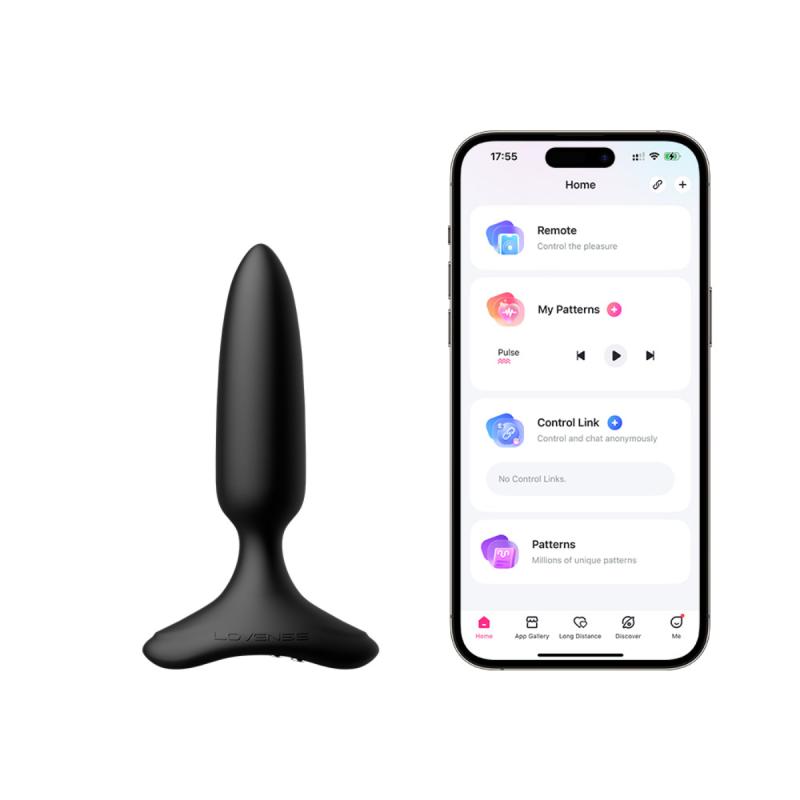Lovense - Hush 2 Vibrationsbuttplug Mit App - Schwarz
