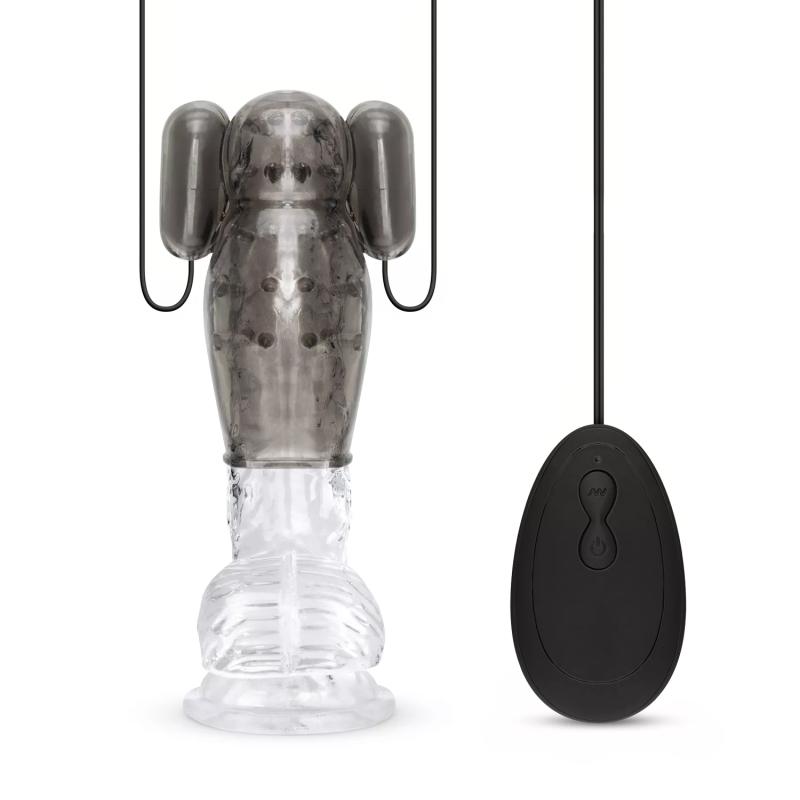 Vibratorische Penis-Hülle mit Fernbedienung - Groß