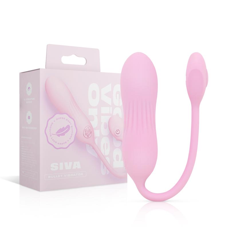 Good Vibes Only - Siva Vibro-Ei - Weiches Silikon Rosa