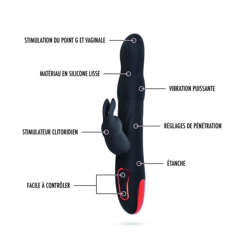 Lieberté »Marie« Rabbit-Vibrator mit Rotationsfunktion