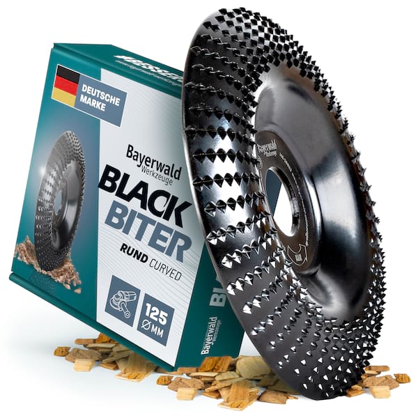 Bayerwald Raspelscheibe Black Biter rund / curved Ø125 mm für Winkelschleifer