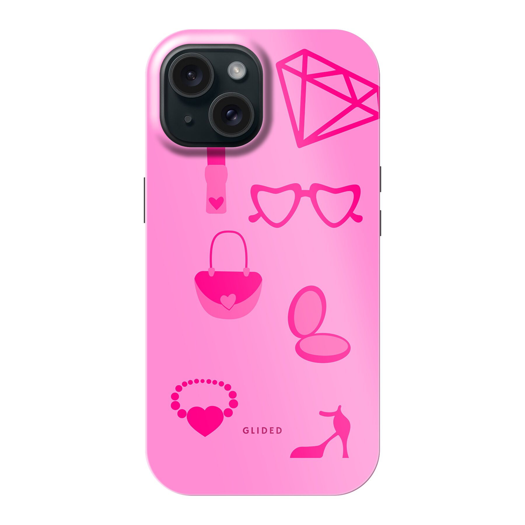 Glamor - iPhone 15 Handyhülle - Tough case