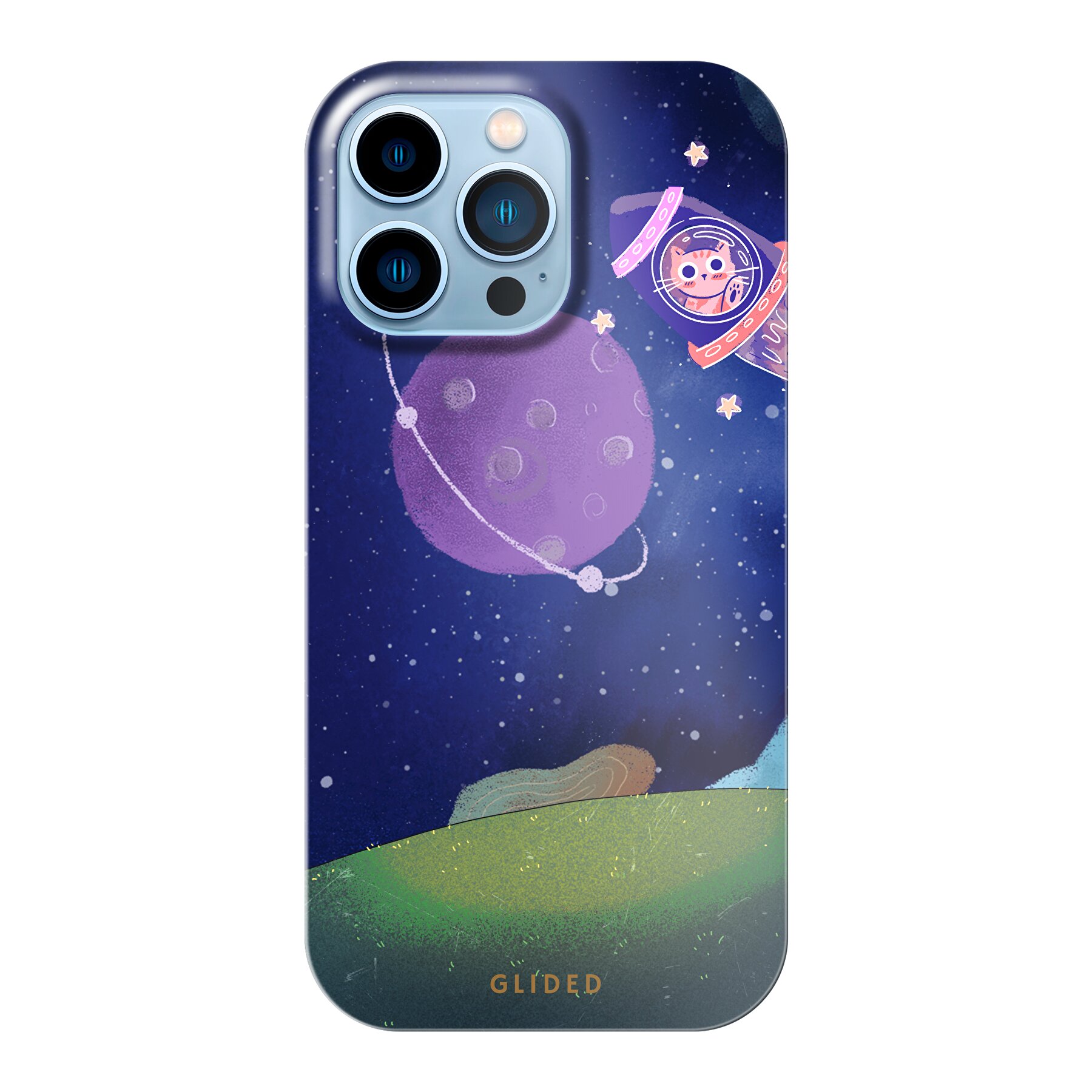 Galaxy Cat - iPhone 14 Pro Max Handyhülle - Hard Case