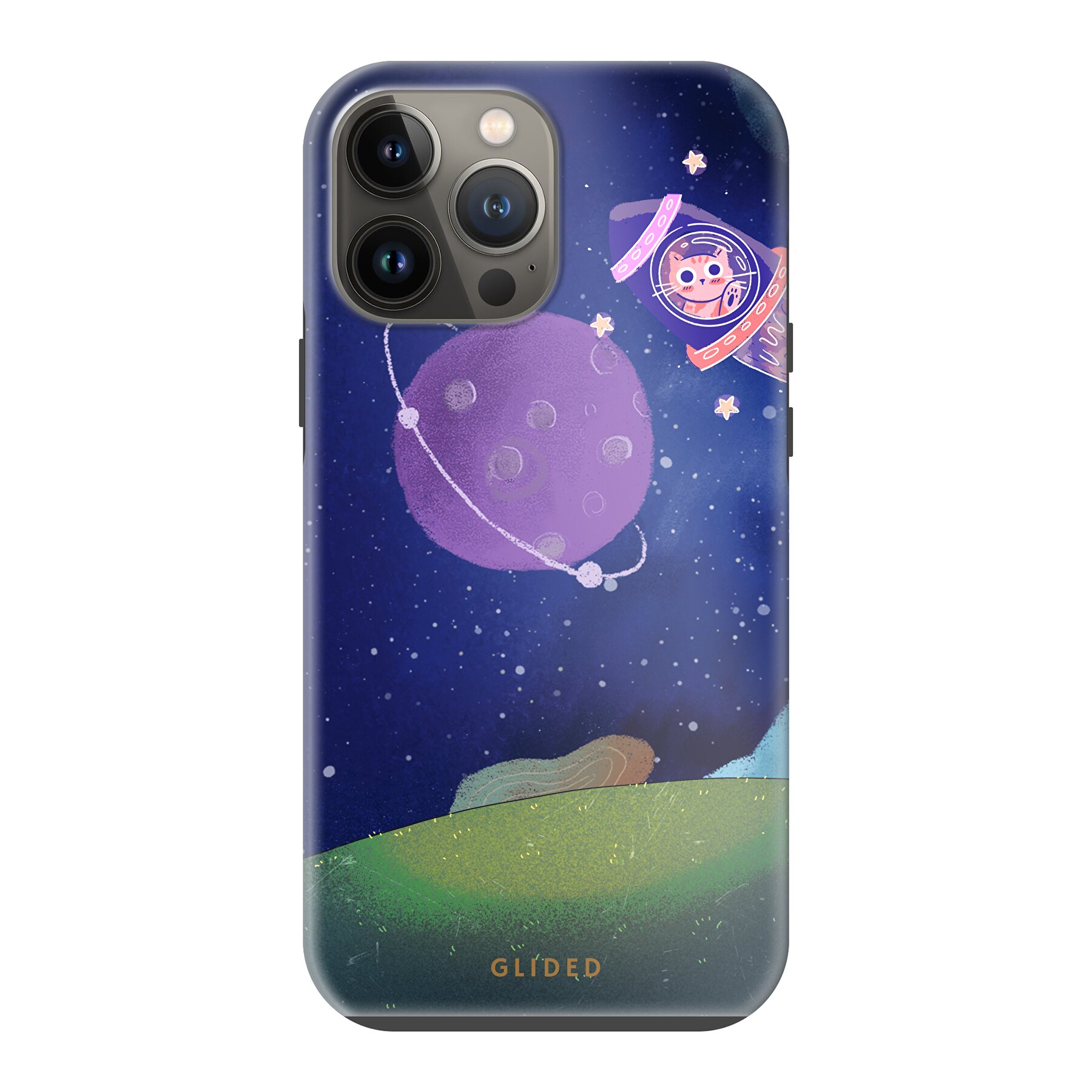 Galaxy Cat - iPhone 13 Pro Max Handyhülle - Soft case