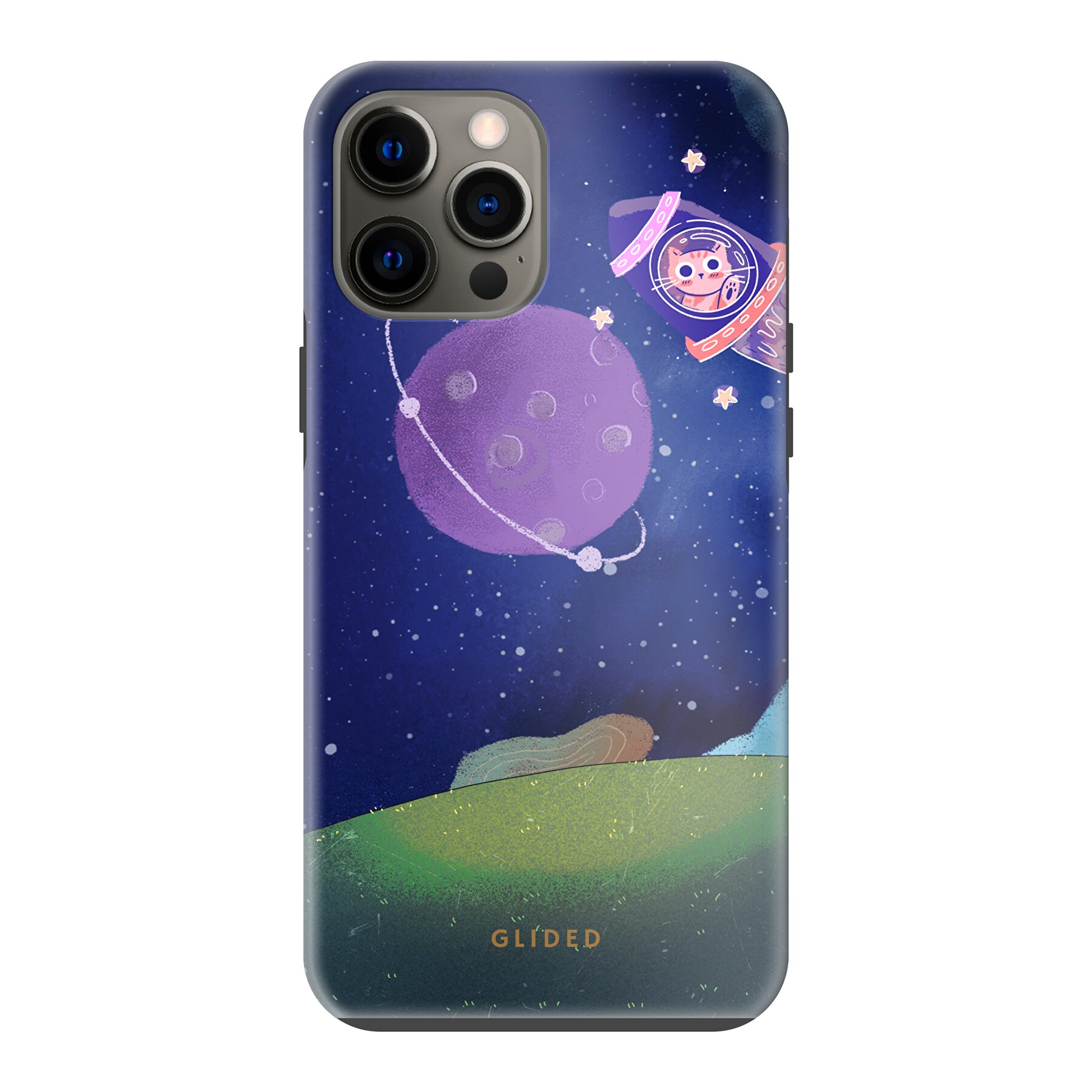 Galaxy Cat - iPhone 12 Pro Max Handyhülle - Biologisch Abbaubar