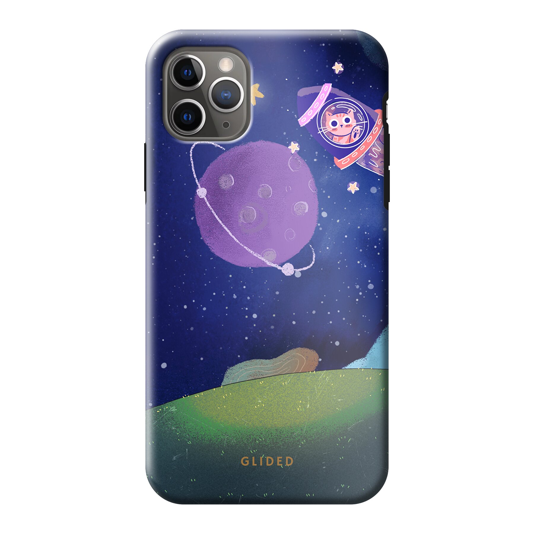 Galaxy Cat - iPhone 11 Pro Max Handyhülle - Biologisch Abbaubar