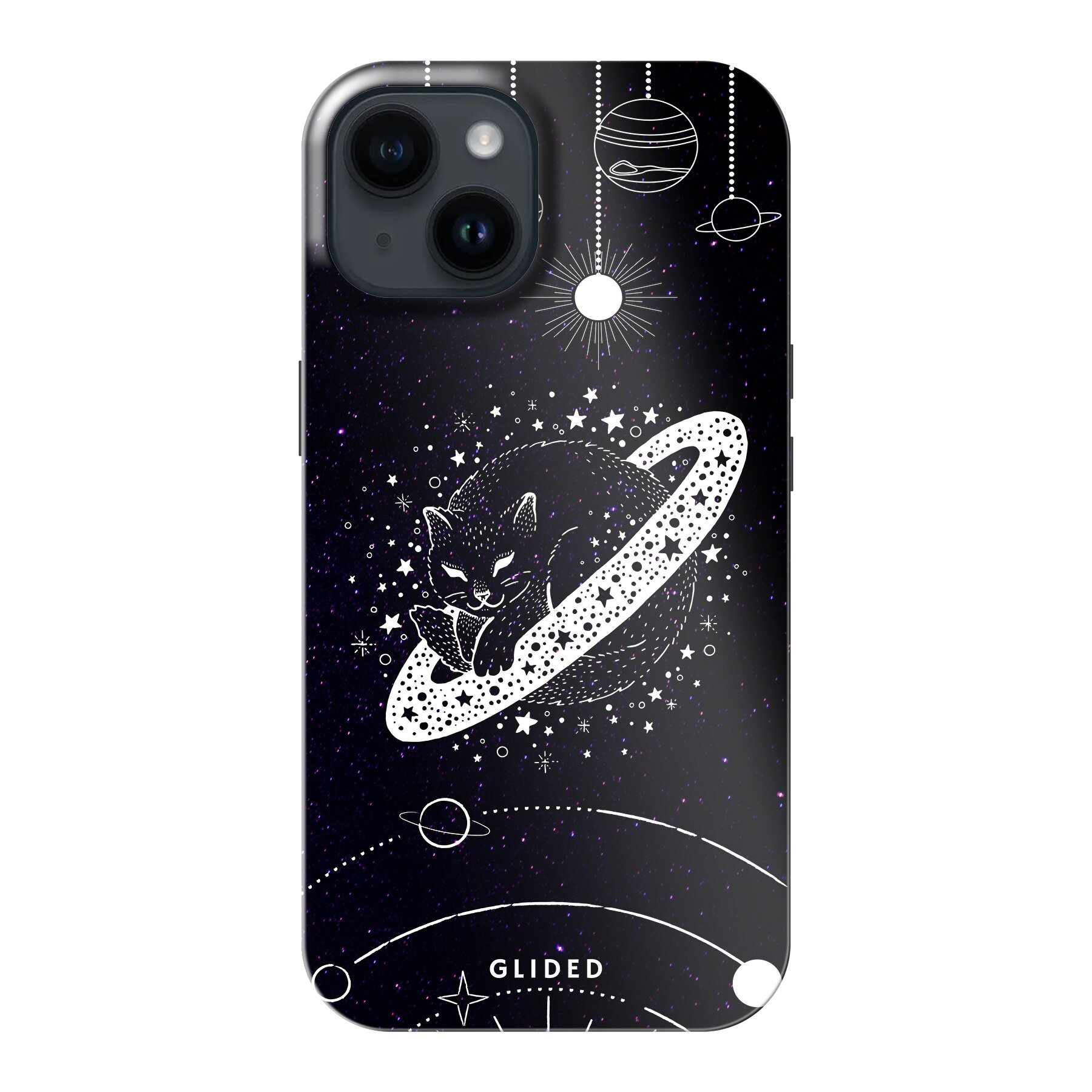 Astro Whiskers - iPhone 14 Handyhülle - Crossbody case mit Band