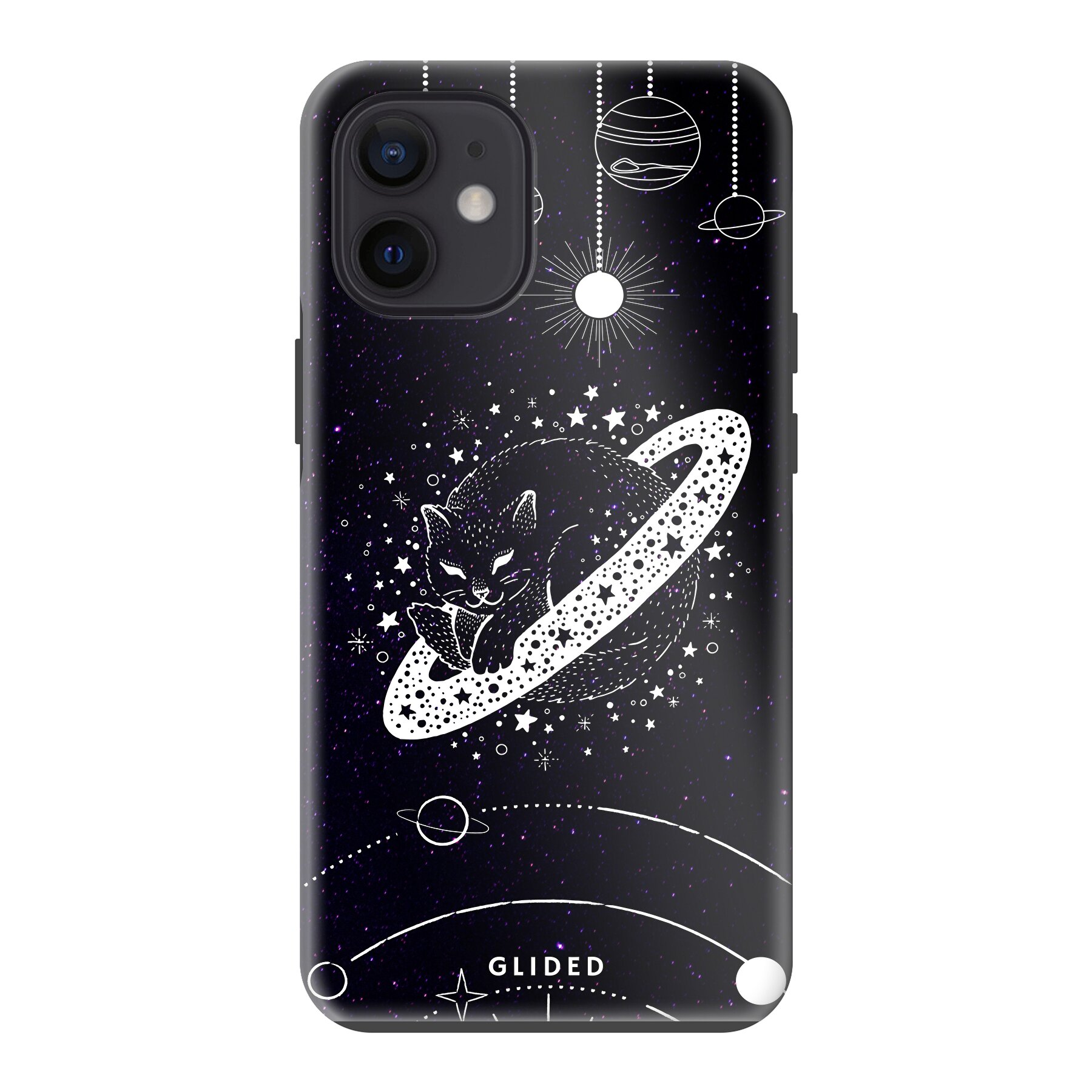 Astro Whiskers - iPhone 12 mini Handyhülle - Crossbody case mit Band