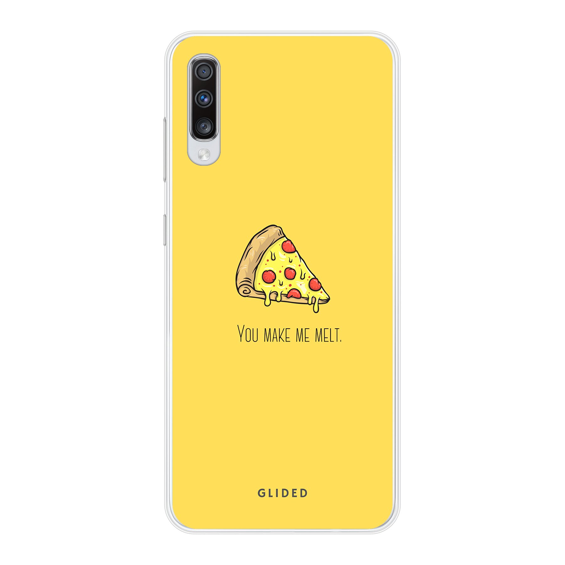 Flirty Pizza - Samsung Galaxy A70 Handyhülle - Soft case