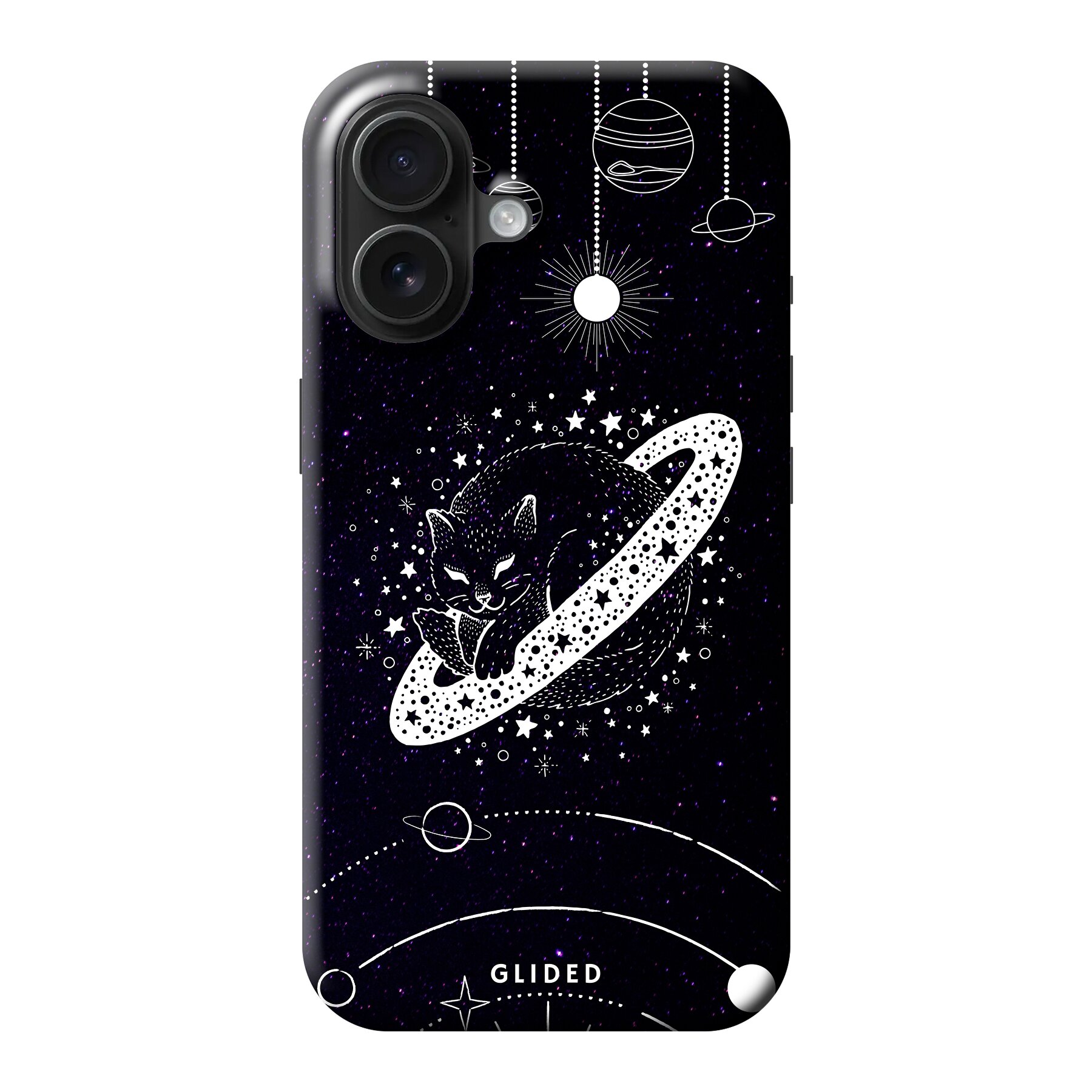 Astro Whiskers - iPhone 16 Handyhülle - Crossbody case mit Band