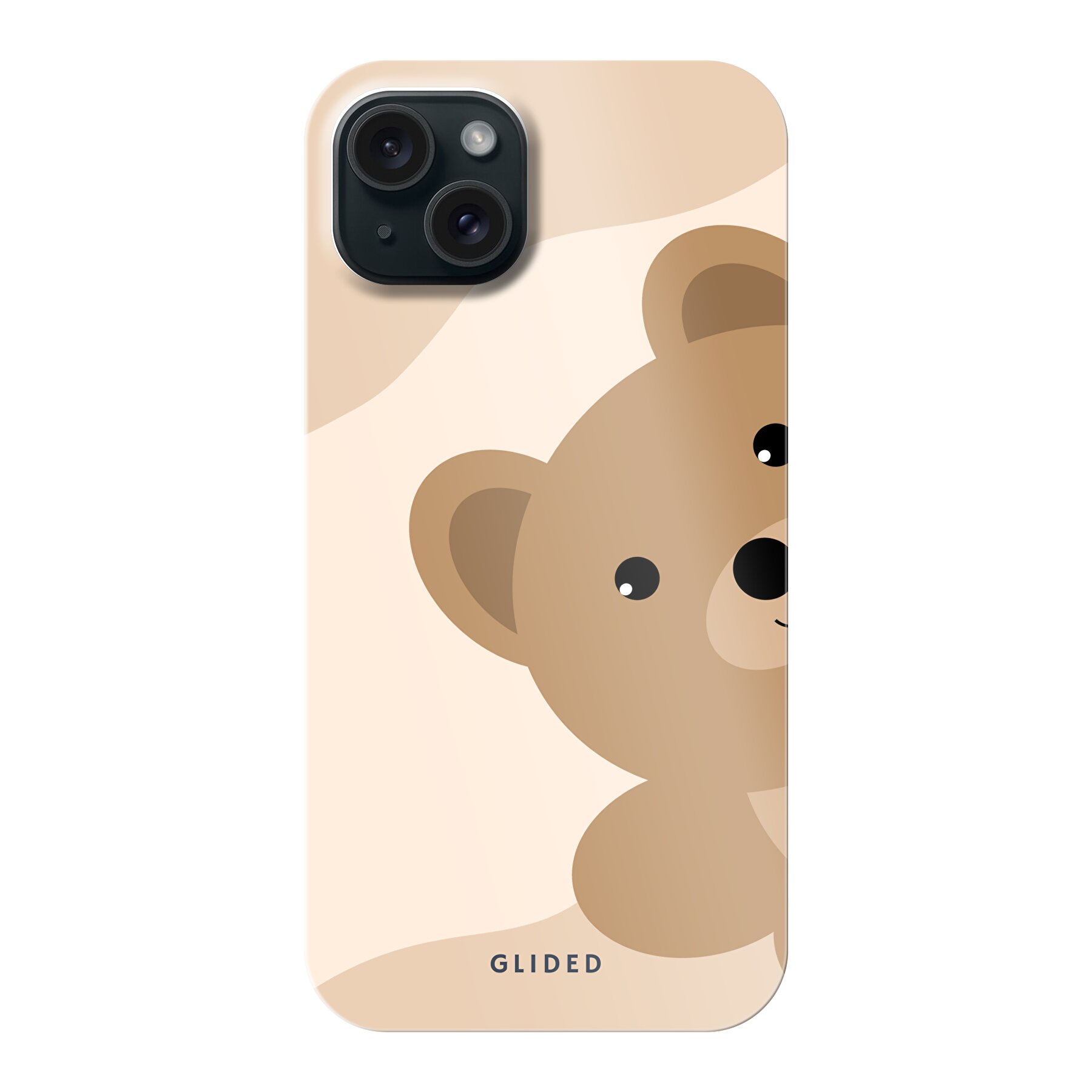 BearLove Left - iPhone 15 Plus Handyhülle - Crossbody case mit Band