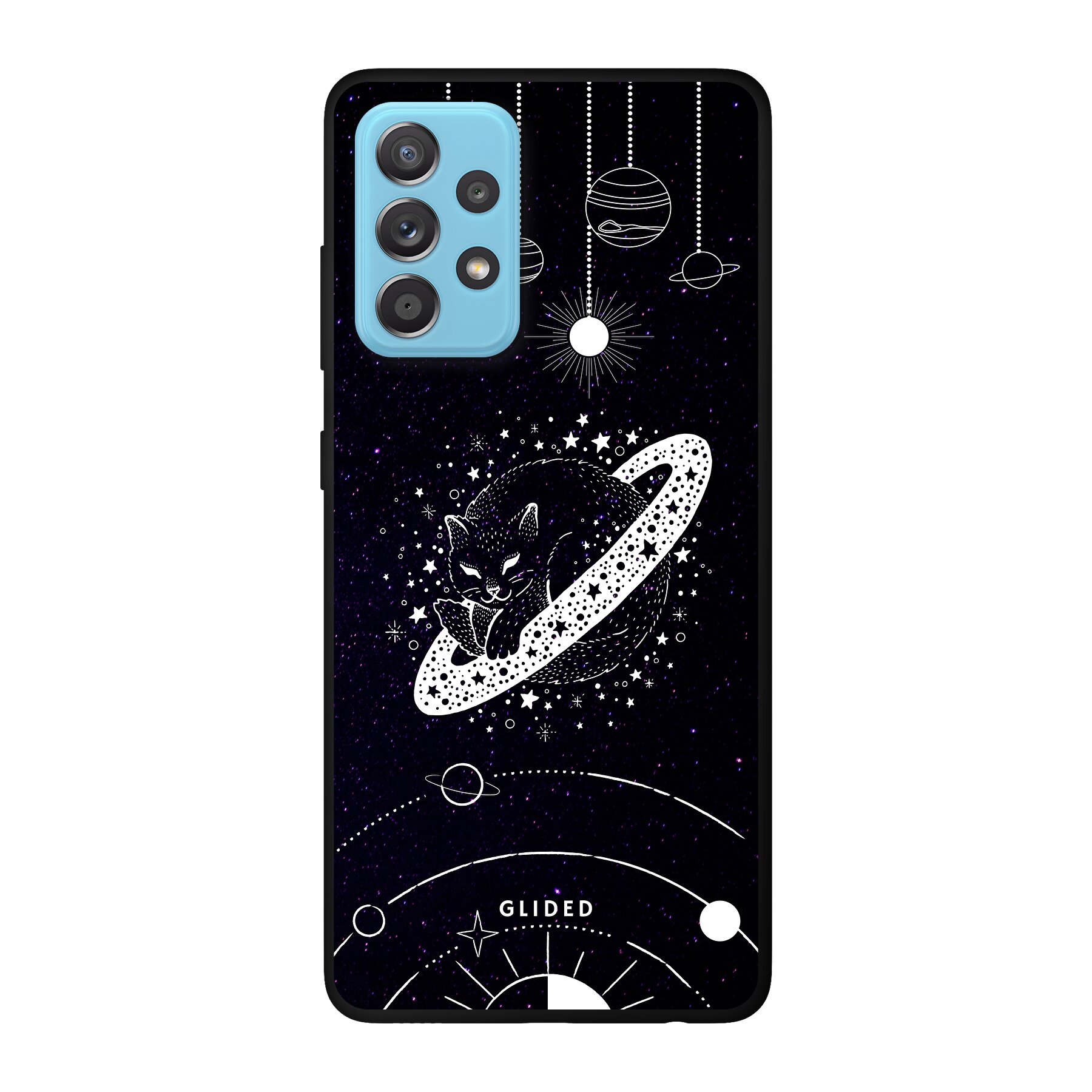 Astro Whiskers - Samsung Galaxy A52 / A52 5G / A52s 5G Handyhülle - Crossbody case mit Band