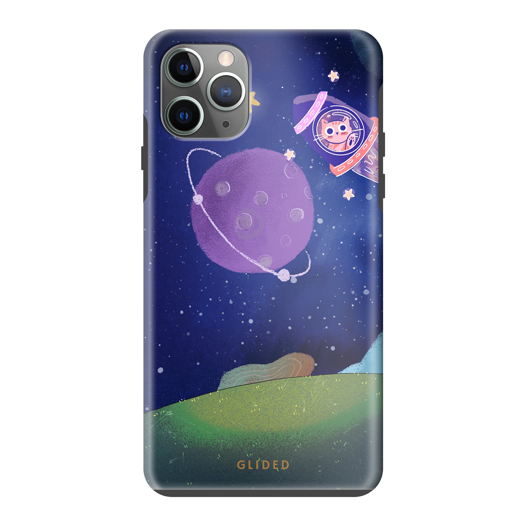 Galaxy Cat - iPhone 11 Pro Max Handyhülle - Biologisch Abbaubar