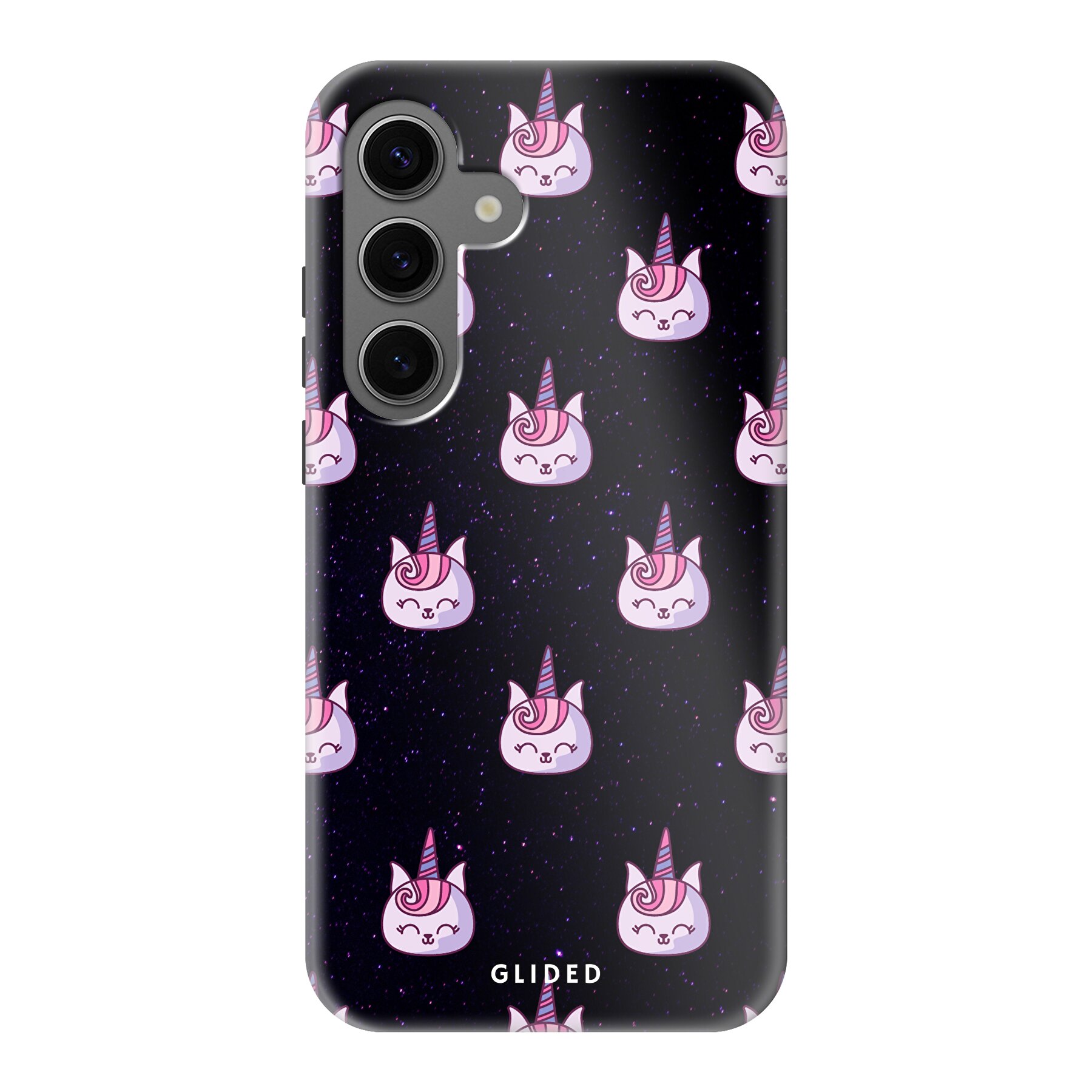 Unicorn Meow - Samsung Galaxy S24 Handyhülle - Crossbody case mit Band