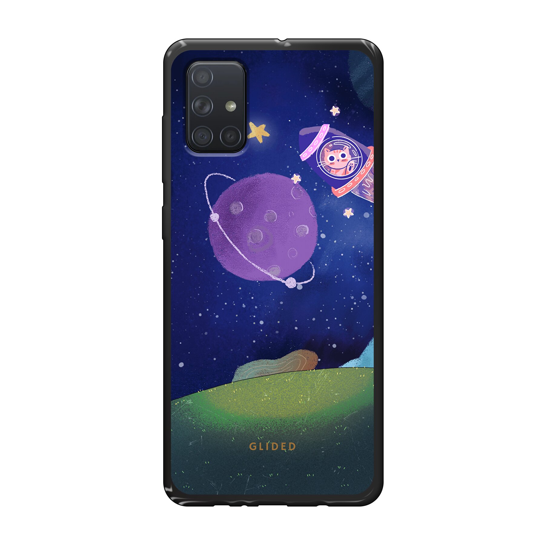 Galaxy Cat - Samsung Galaxy A71 Handyhülle - Soft case