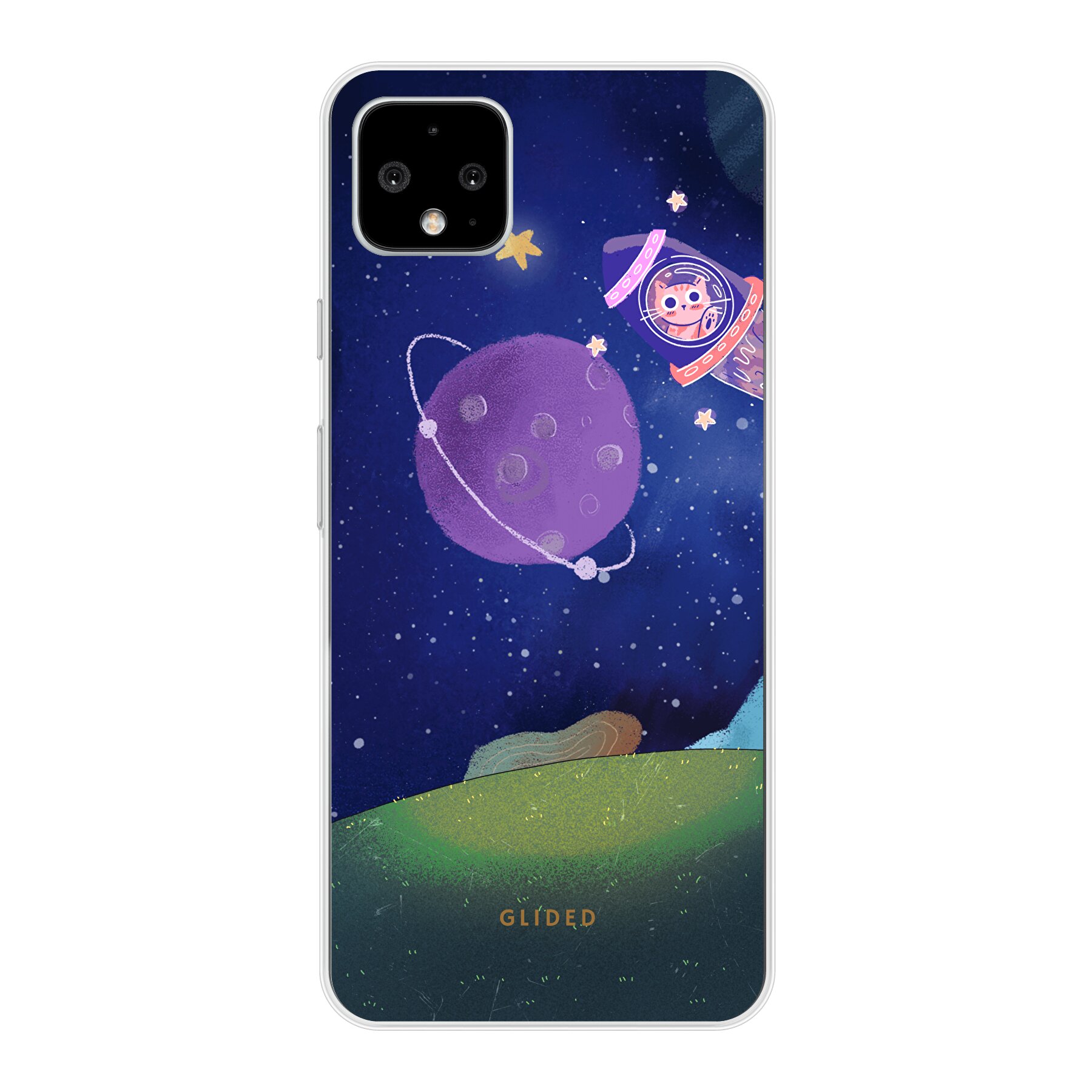 Galaxy Cat - Google Pixel 4 XL Handyhülle - Soft case
