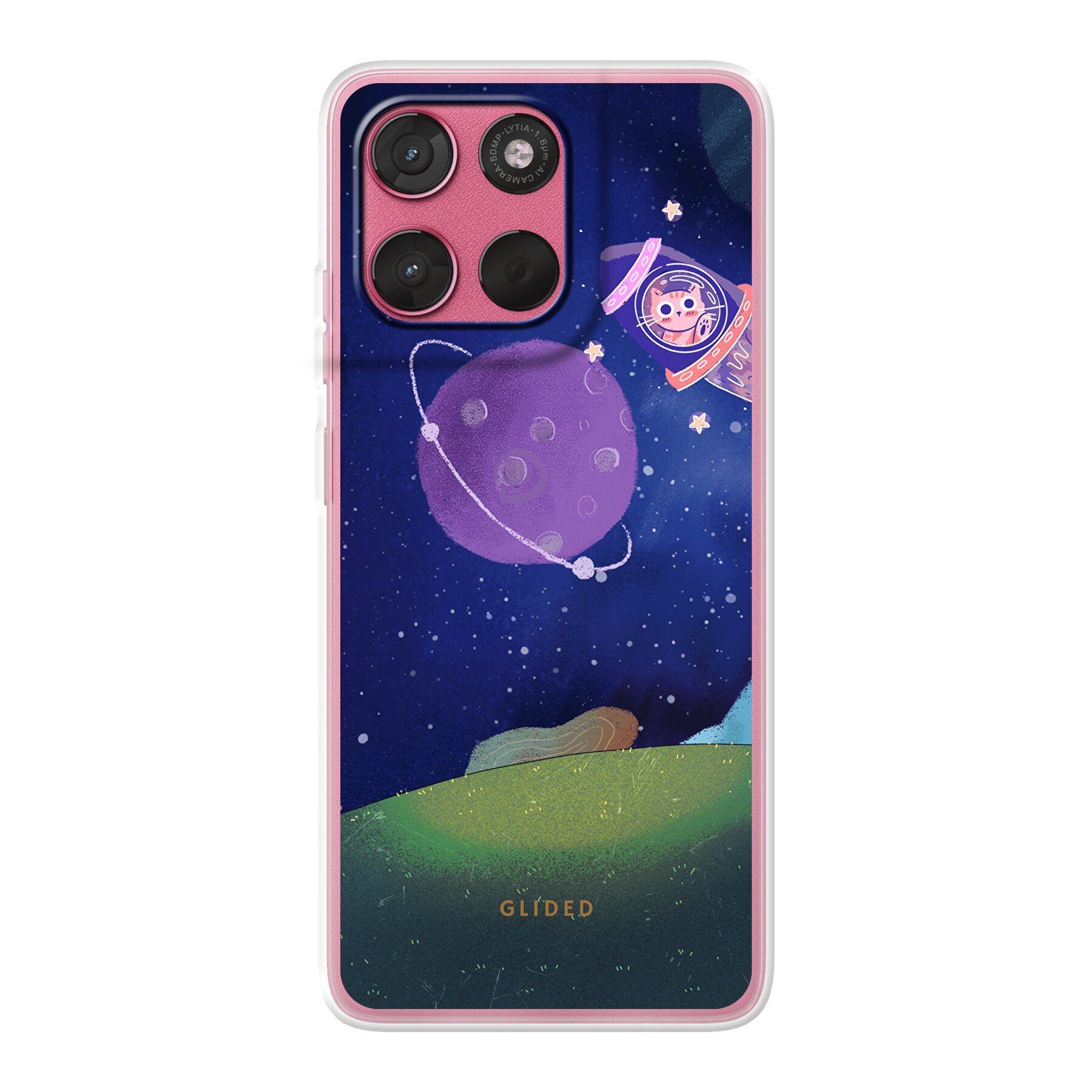 Galaxy Cat - Motorola Moto G57 Handyhülle - Soft case