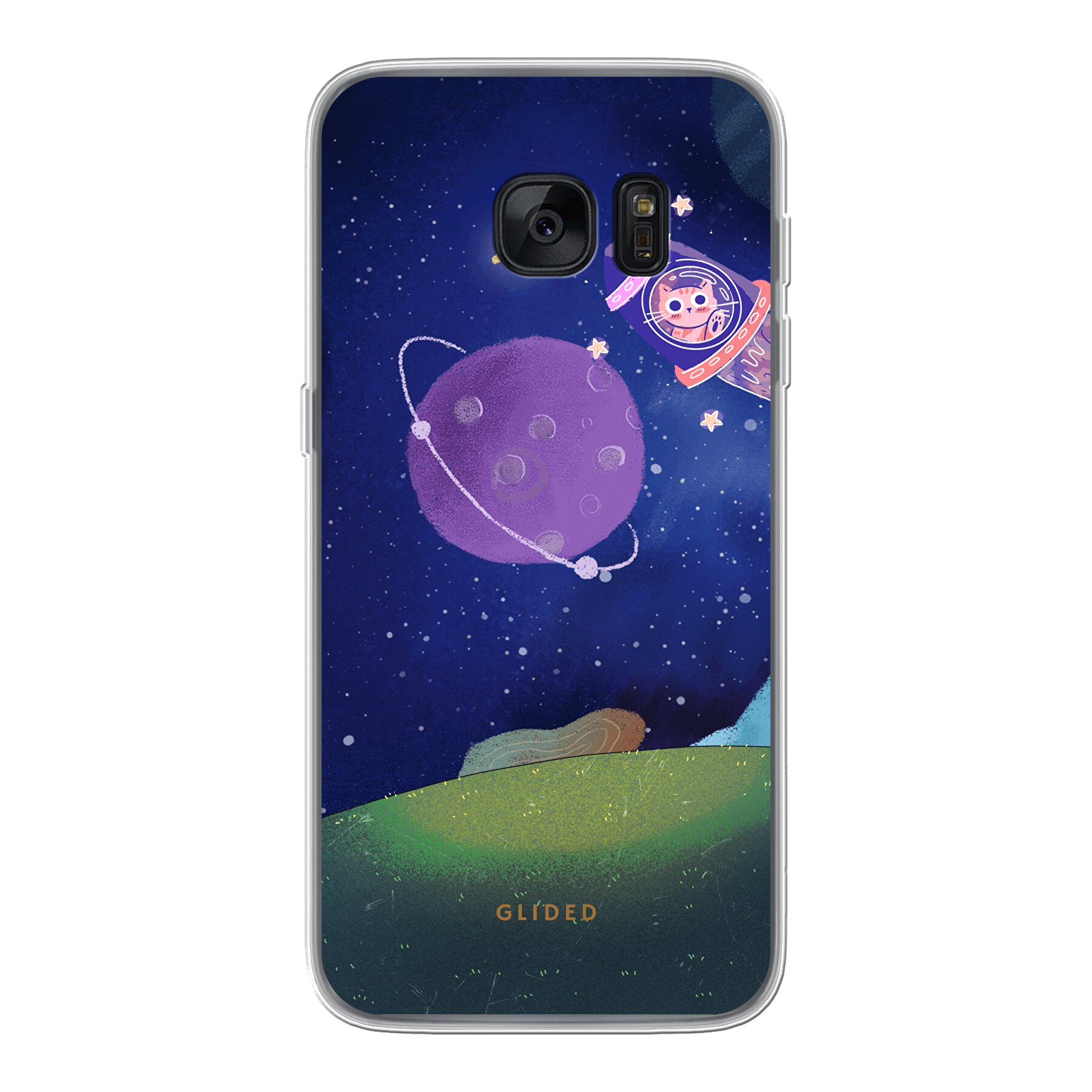 Galaxy Cat - Samsung Galaxy S7 Handyhülle - Soft case