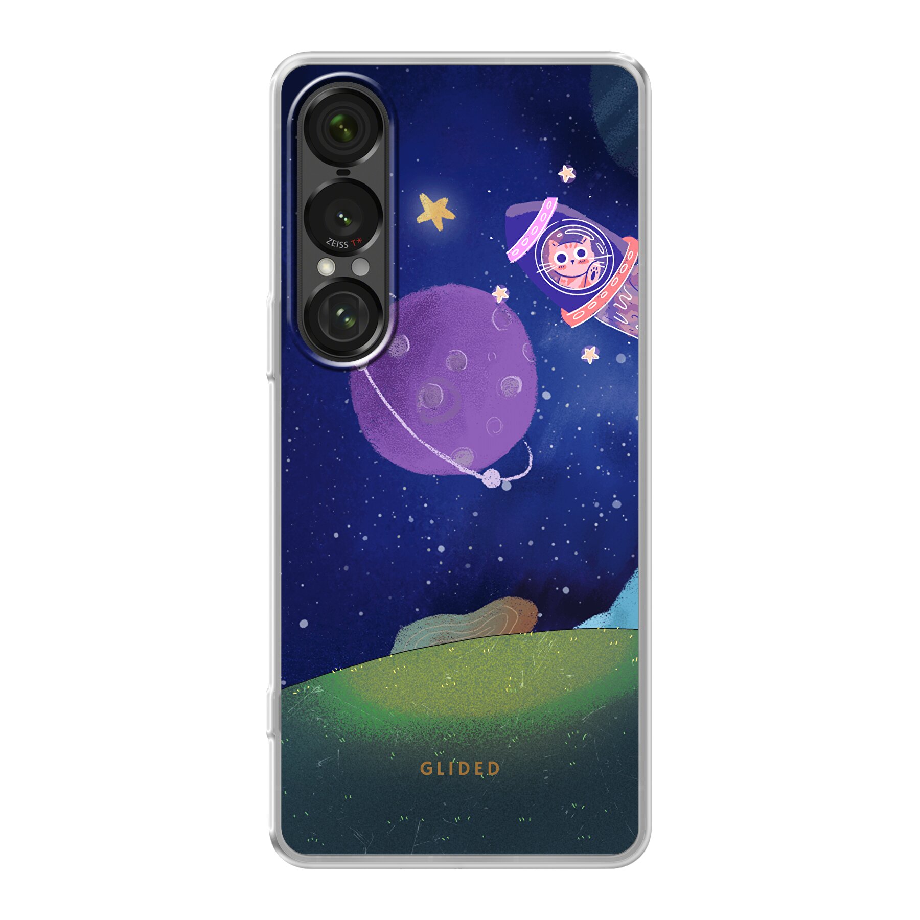Galaxy Cat - Sony Xperia 1 VII Handyhülle - Soft case