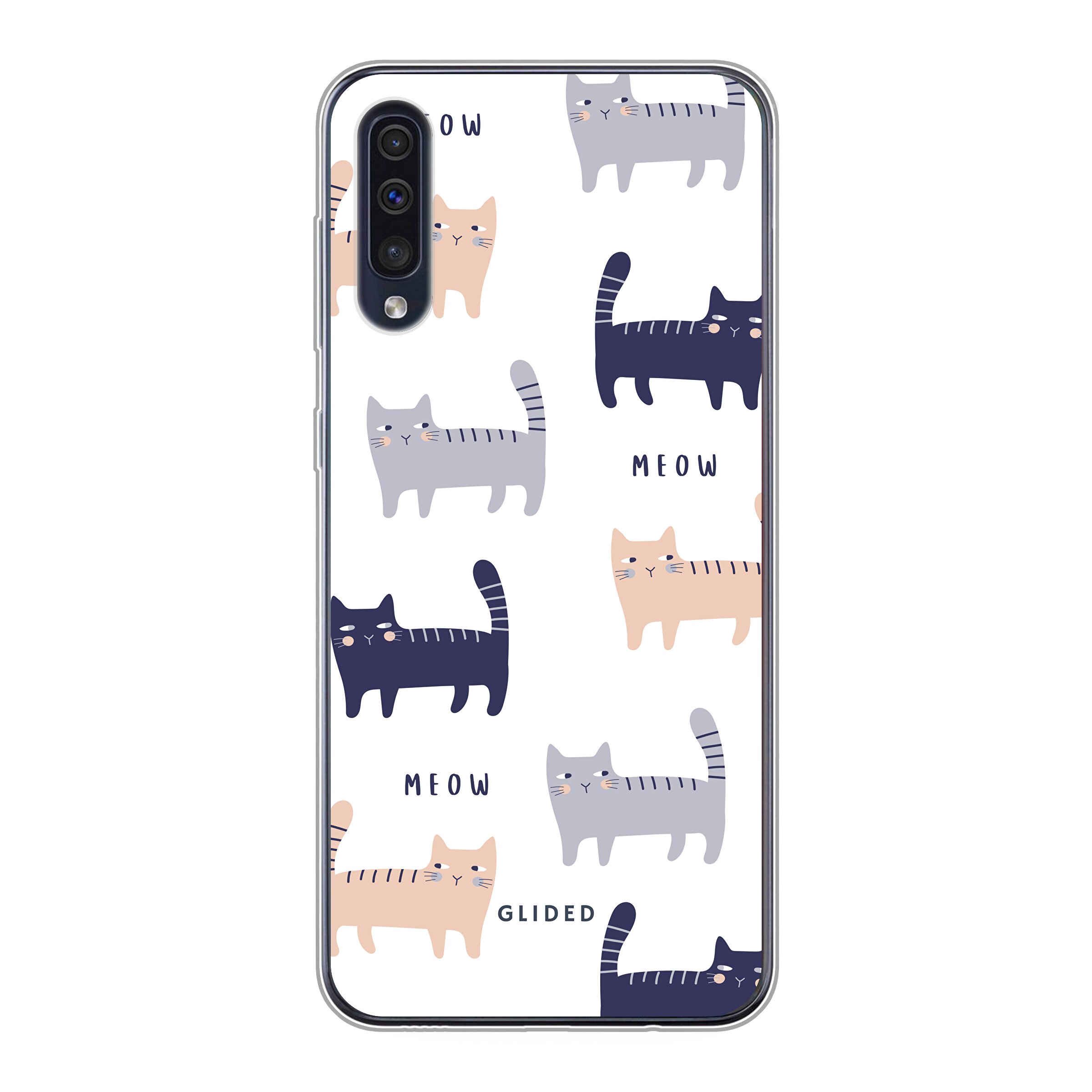 Purrfection - Samsung Galaxy A50 Handyhülle - Soft case