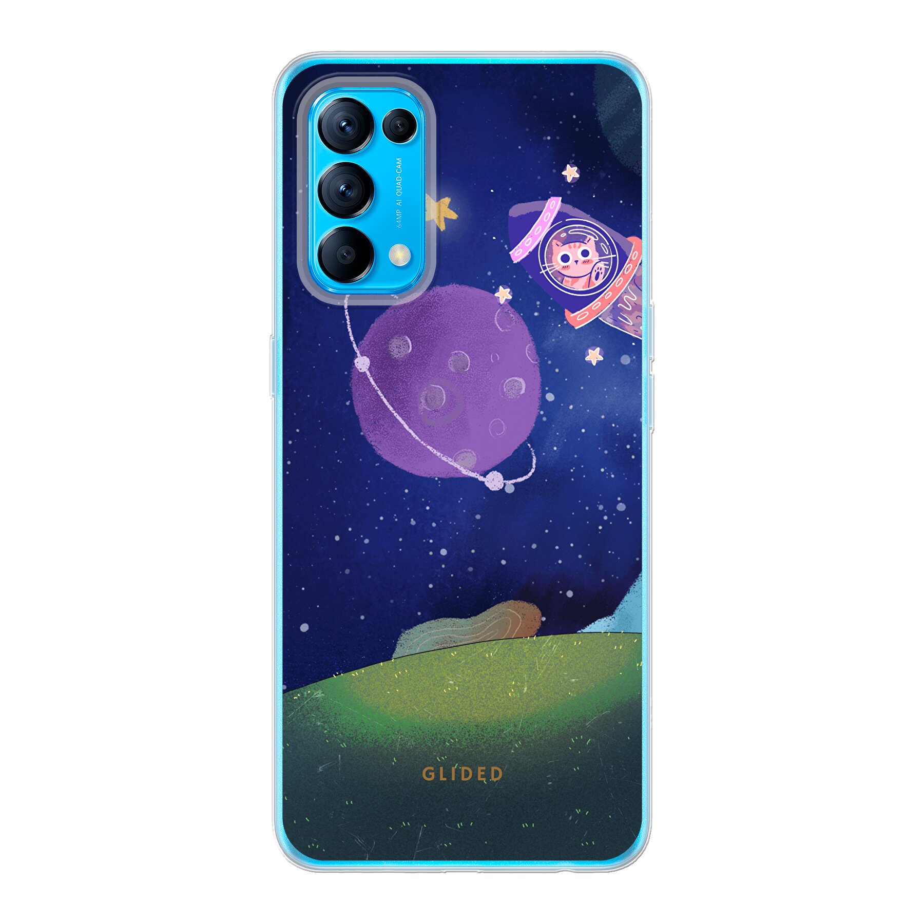 Galaxy Cat - Oppo Find X3 Lite Handyhülle - Soft case