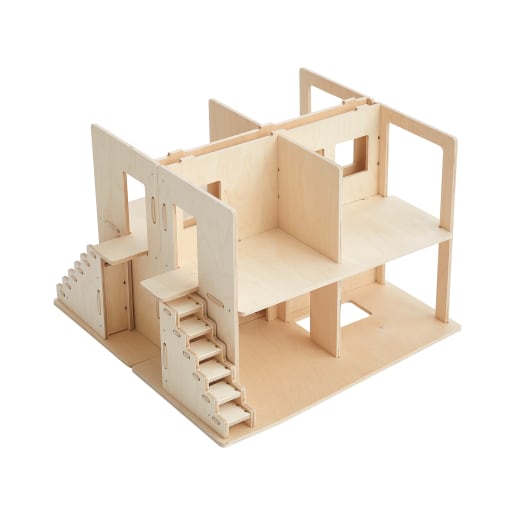 Puppenhaus aus Holz, ca. 62x26x41cm