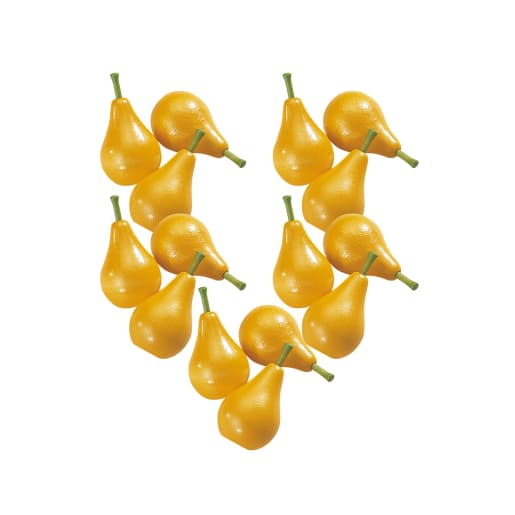 15 Birnen, Holz, Kaufladen & Kinderküche, ab 3 Jahren