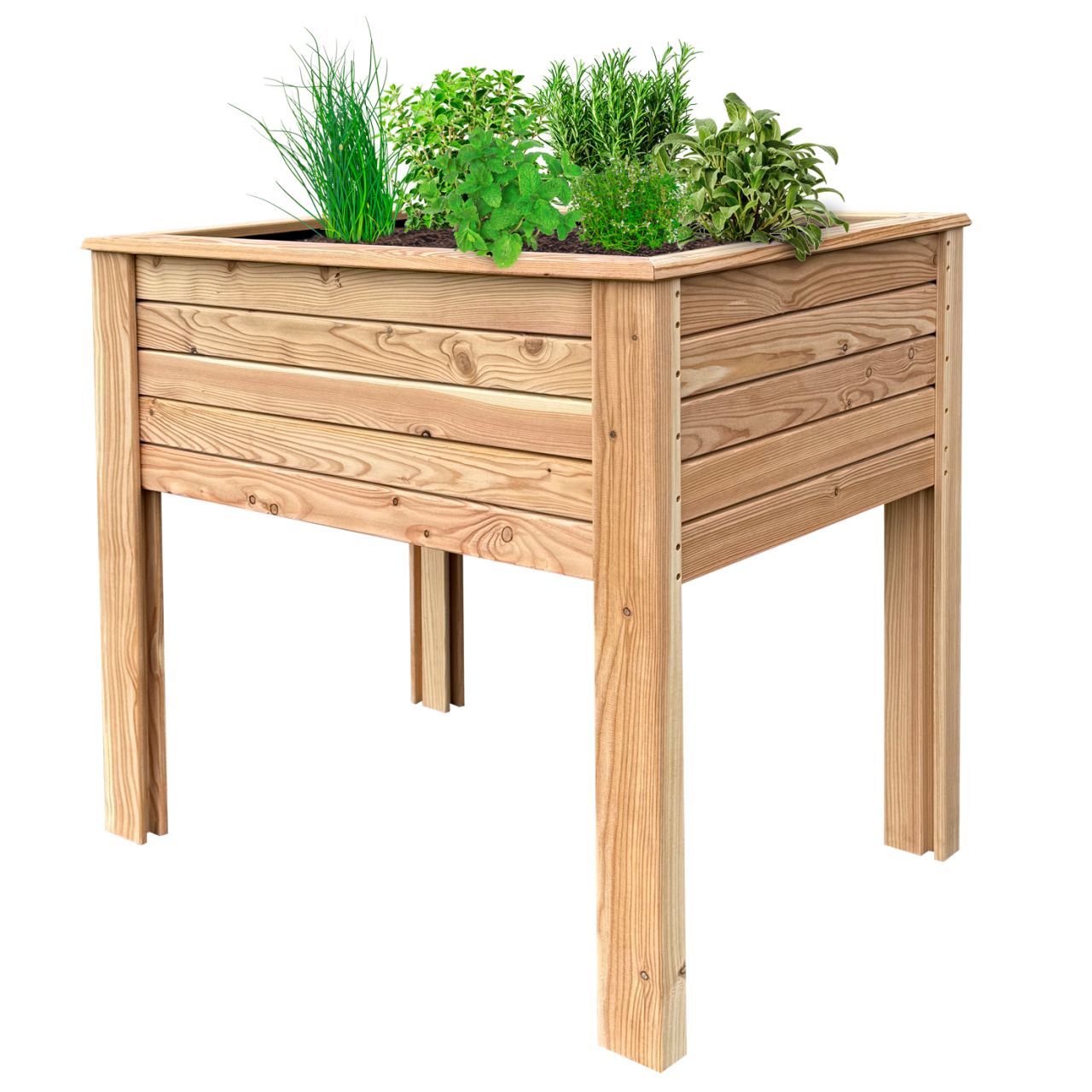 Hochbeet Viola mit Rhombusleisten, 100 x60 x 84 cm, naturbelassen ''