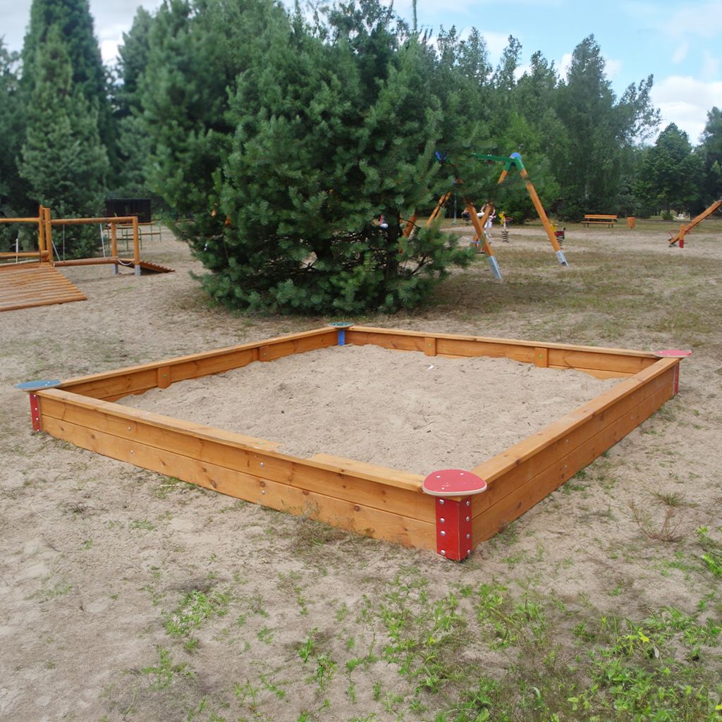 Sandkasten Greta 300 x 300 x 40 cm - bunt ''