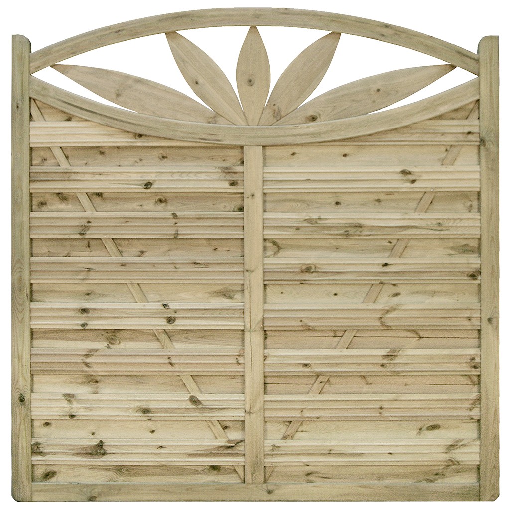 Zaun Verona Ornamentzaun, Kiefer kd imprägniert '80 x 170/180/170 cm'