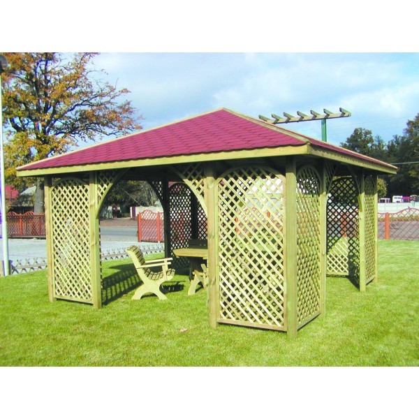 Pavillon Auris 400 x 400 cm, Kiefer kd imprägniert ''