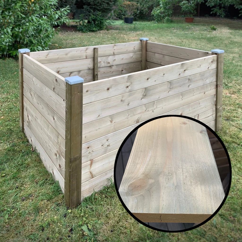 Hochbeet aus Fichte - individuell 'Brett 2,8 x 14,2 x 107 cm'