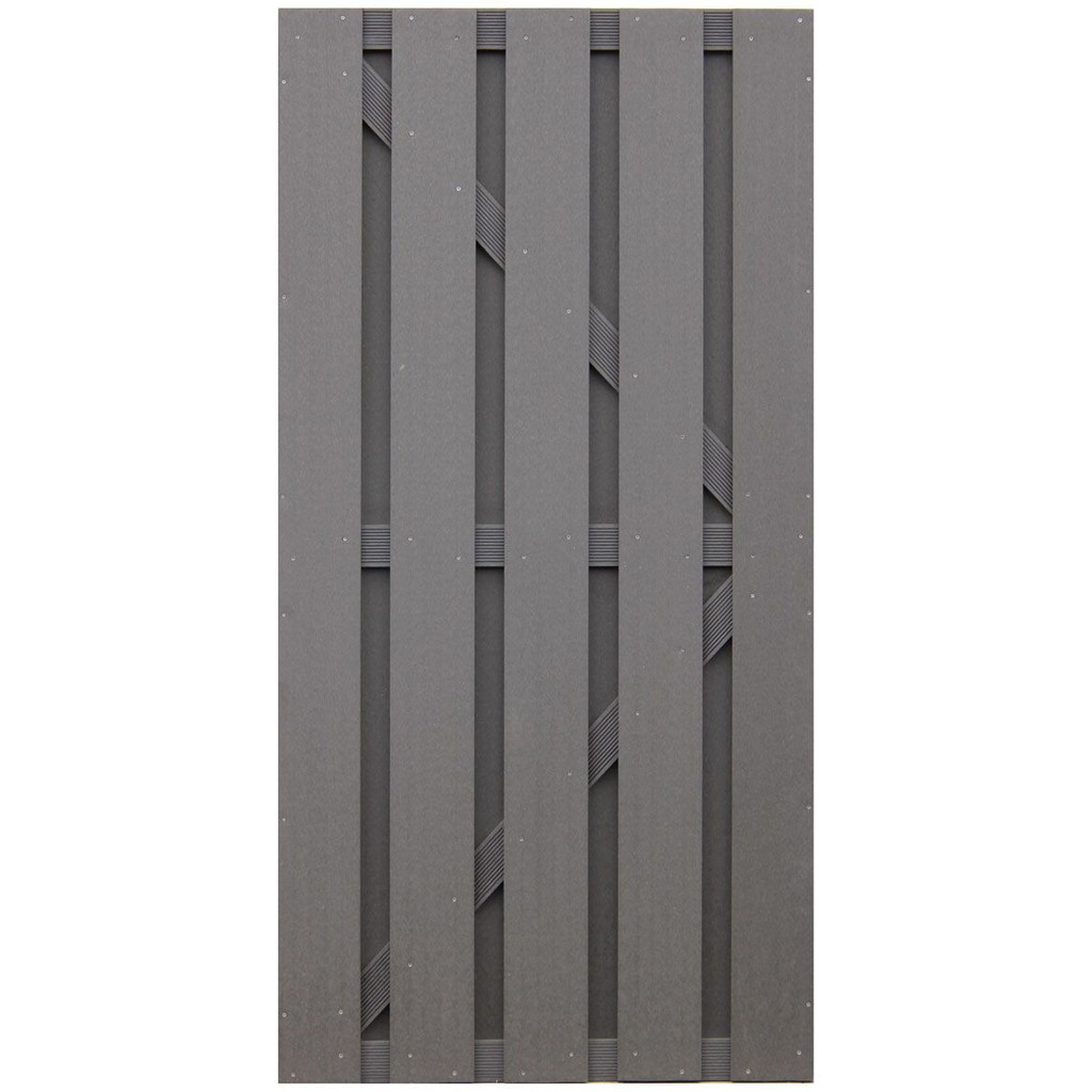 BPC-Zaun in Anthrazit, Tor, ca. 90 x 180 cm ''