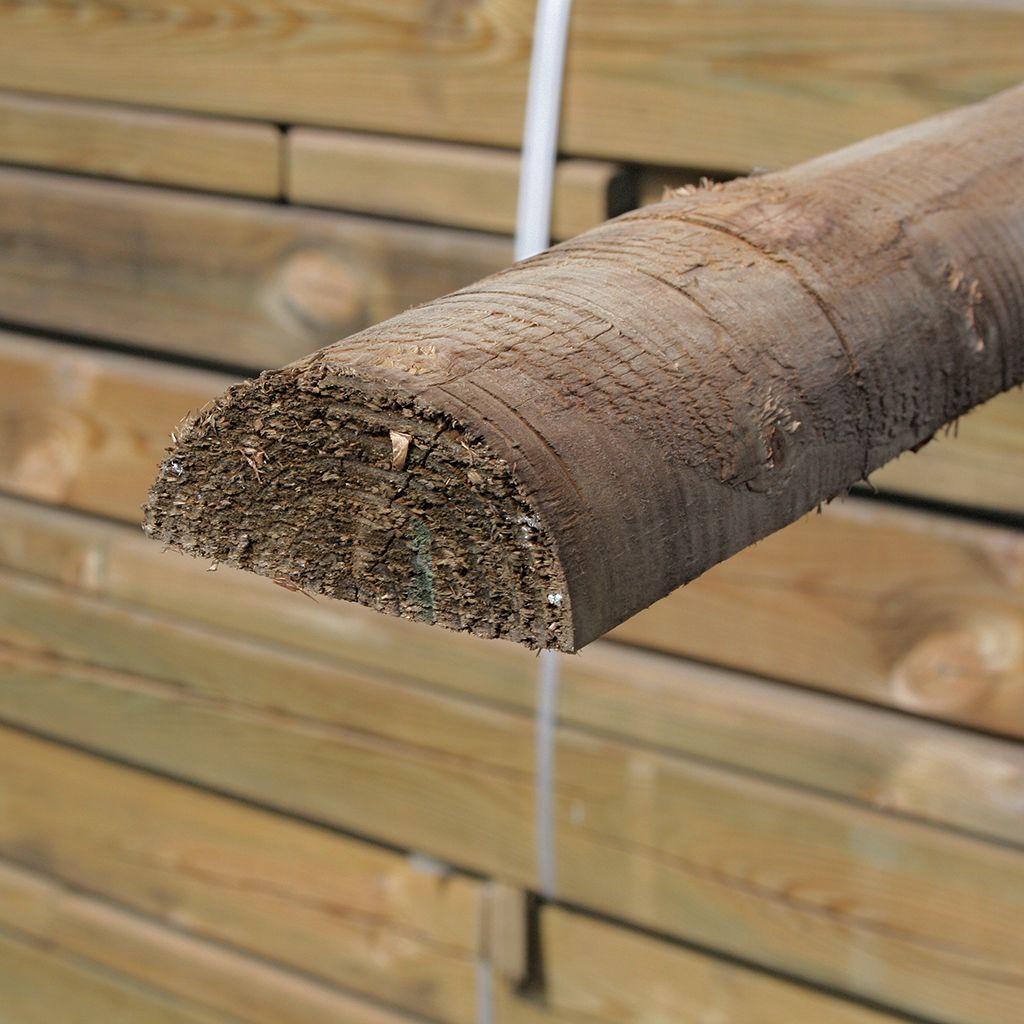 Zaunriegel, Halbholz 8 x 250 cm, kesseldruckimprägniert braun ''