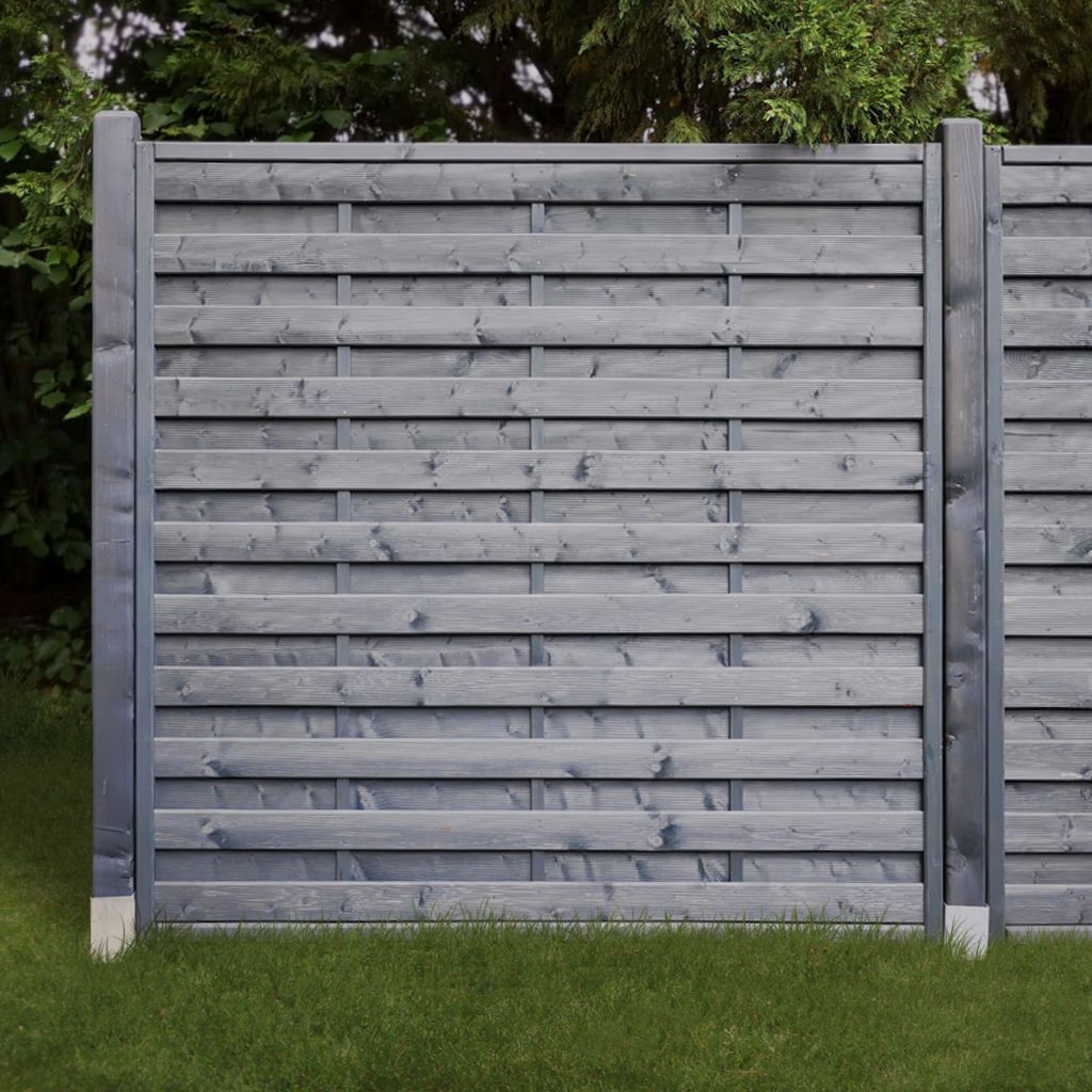Dichtzaun Classic, lasiert anthrazit 'Zaun 180 x 180 cm'