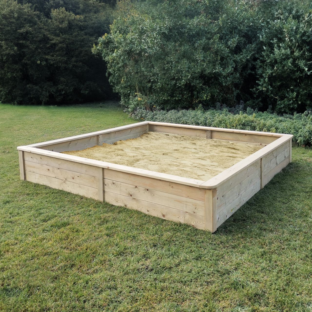 Sandkasten Paula Fichte, 300 x 300 x 46 cm, kd imprägniert ''