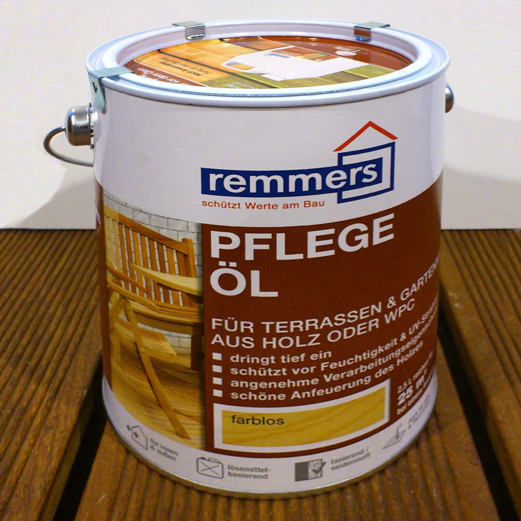 Remmers Pflege Öl farblos 2,5 L für Terrassen und WPC ''