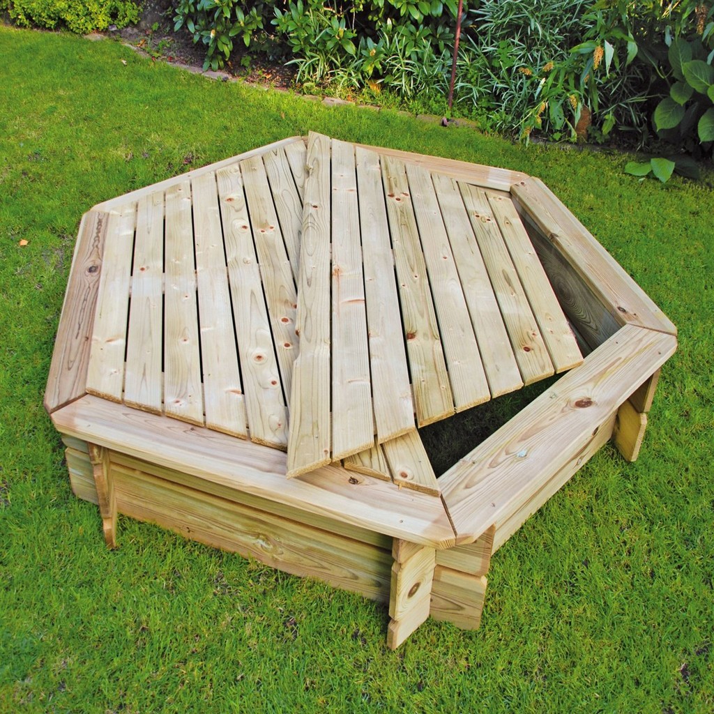 Abdeckung zu Sandkasten Berni Sechseck, Kiefer ''