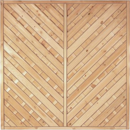 Diagonal-Dichtzaun Classic, R. 45 x 45 mm, L 9 x 95 mm, Kiefer kd imprägniert '180 x 180 cm'
