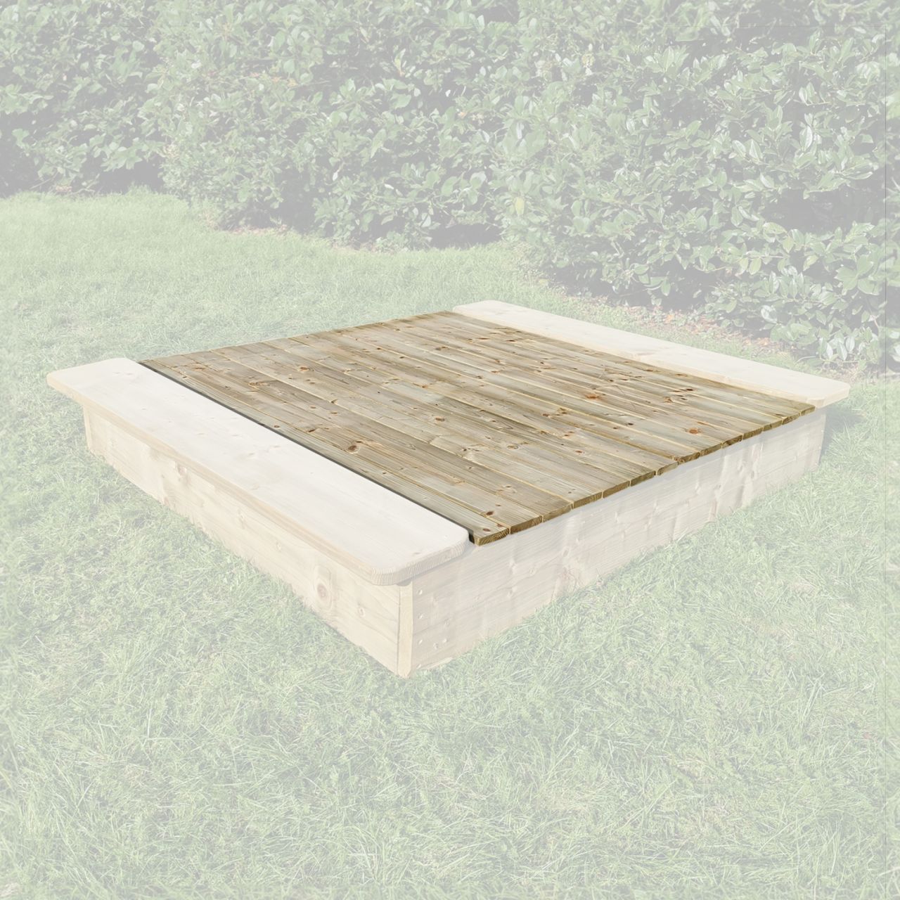 Deckel für Sandkasten Olli, Fichte kd imprägniert 'für 120 x 120 cm'